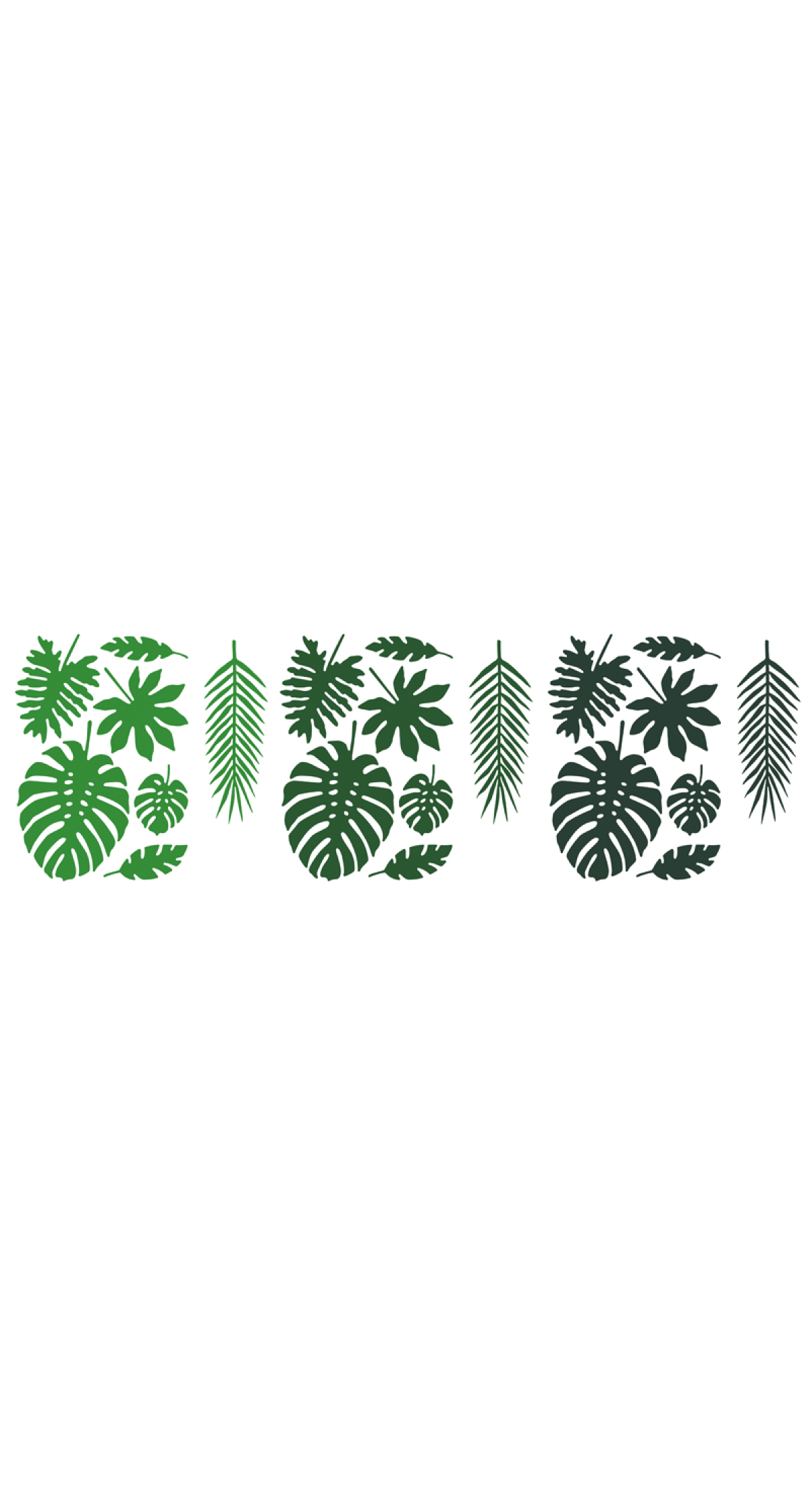 Decorations Aloha - Tropical Leaves, Mix (1pkt / 21pc)