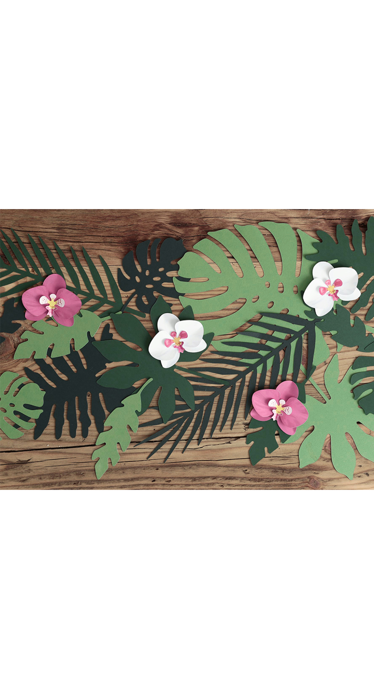 Decorations Aloha - Tropical Leaves, Mix (1pkt / 21pc)