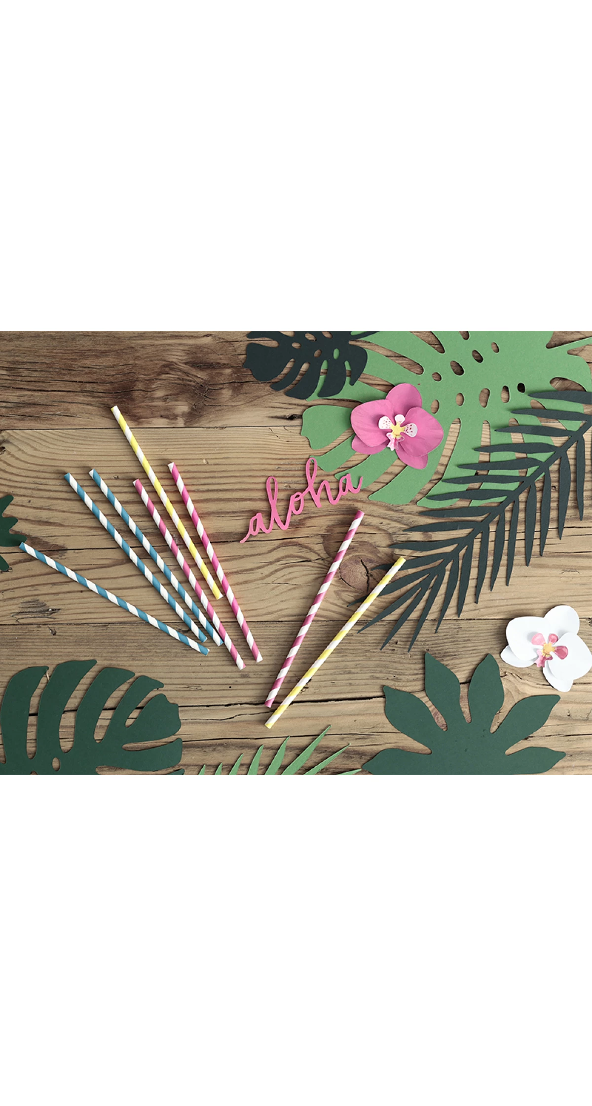 Decorations Aloha - Tropical Leaves, Mix (1pkt / 21pc)