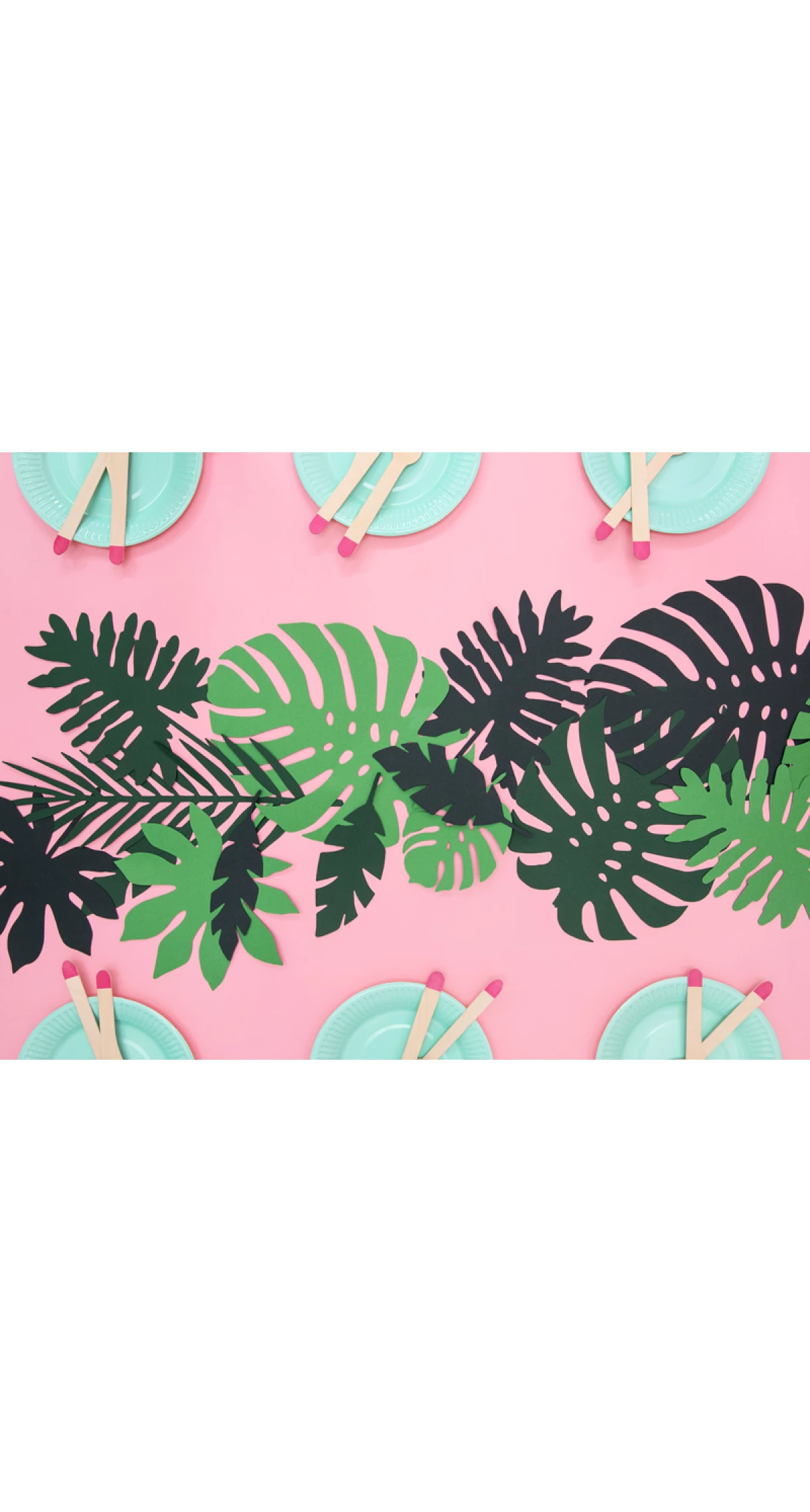 Decorations Aloha - Tropical Leaves, Mix (1pkt / 21pc)