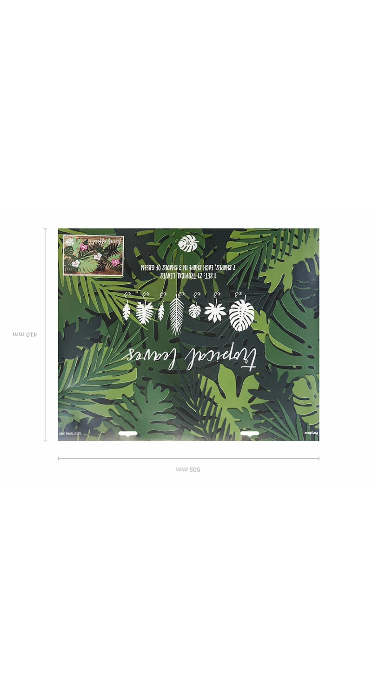 Decorations Aloha - Tropical Leaves, Mix (1pkt / 21pc)