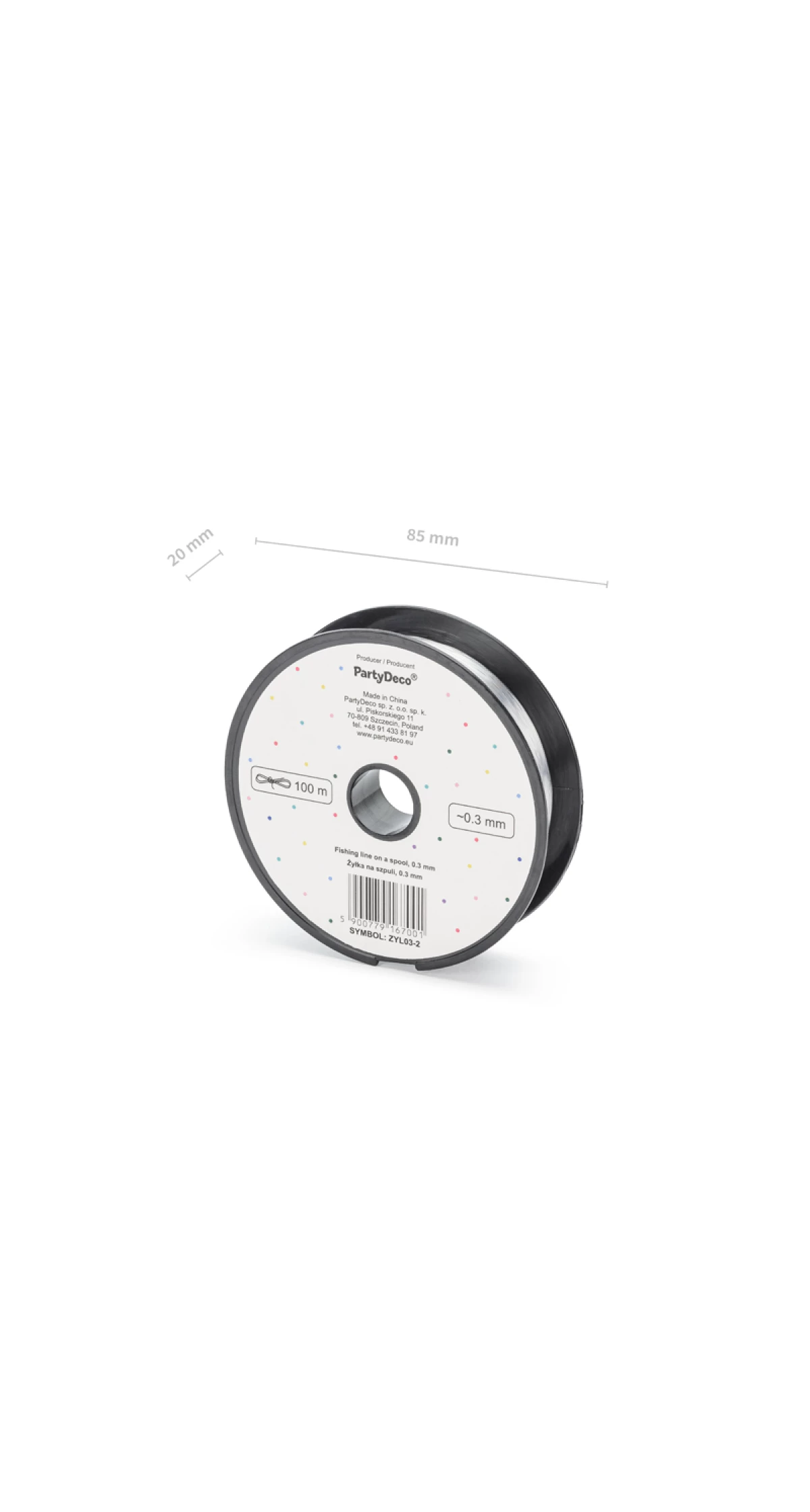 Fishing Line On A Spool, 0.3mm (1pc / 100lm)