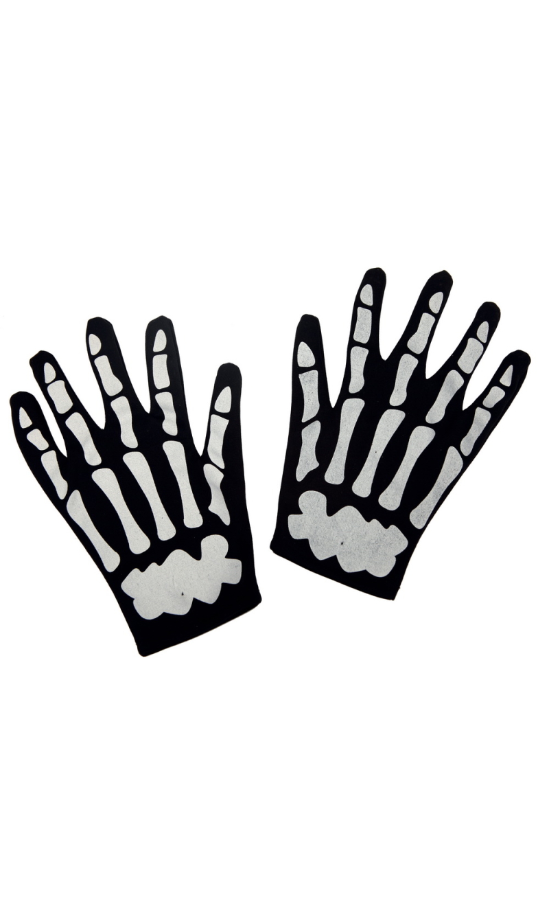 Skeleton Gloves For Adults - One Size