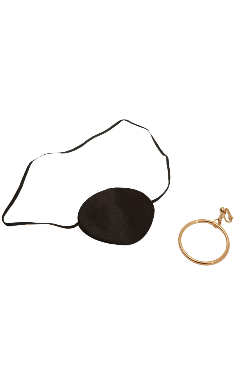 Pirate Eye Patch With Earring
