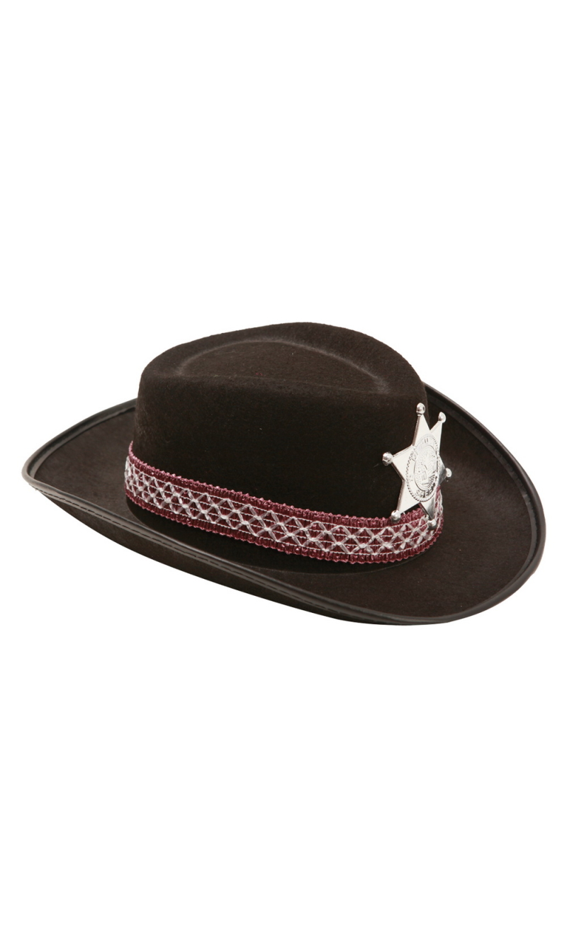 Black Cowboy Hat - 53cm