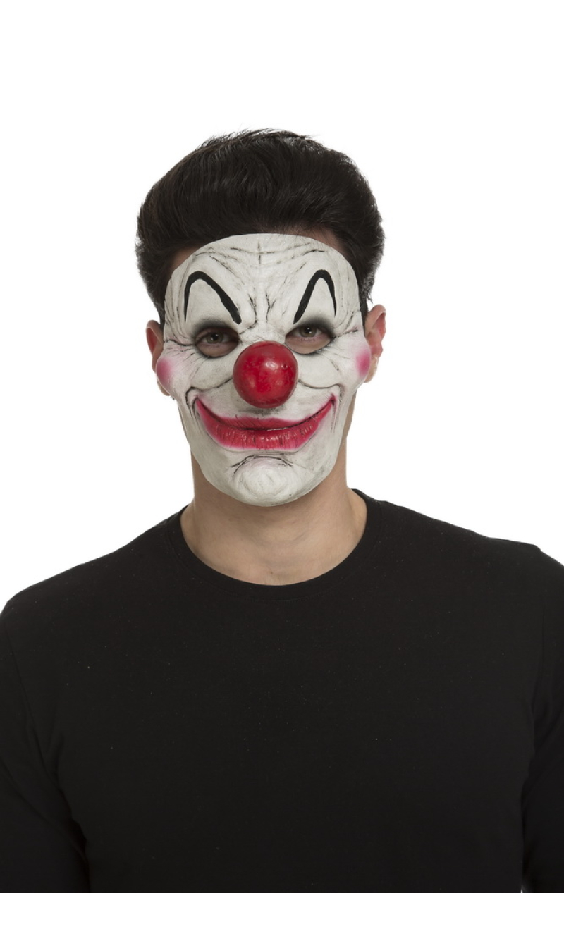 Scary Clown Latex Mask - Adult One Size