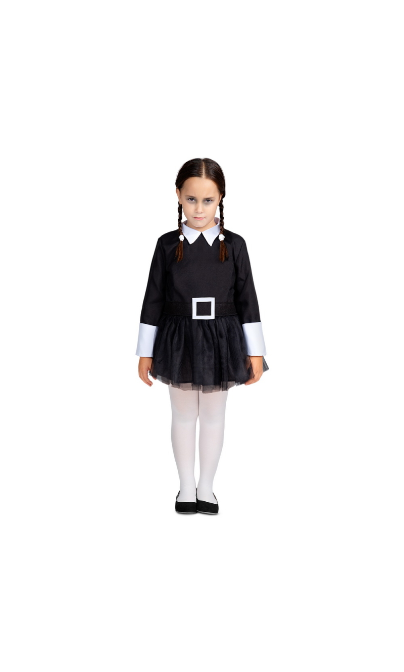 Morbid Wednesday Addmas Costume - Age 3 to 4 Years
