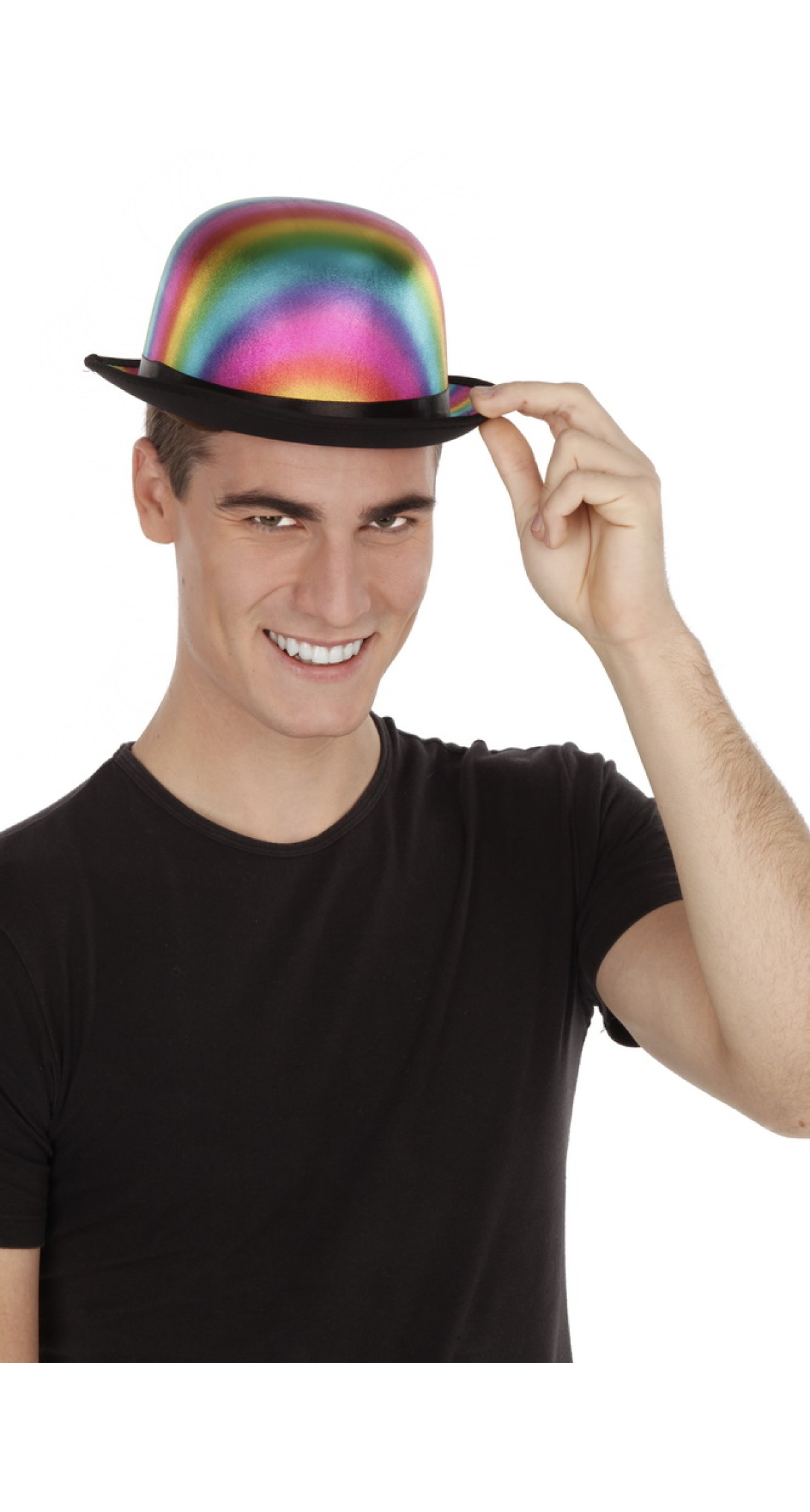 Rainbow Bowler Hat - 58cm