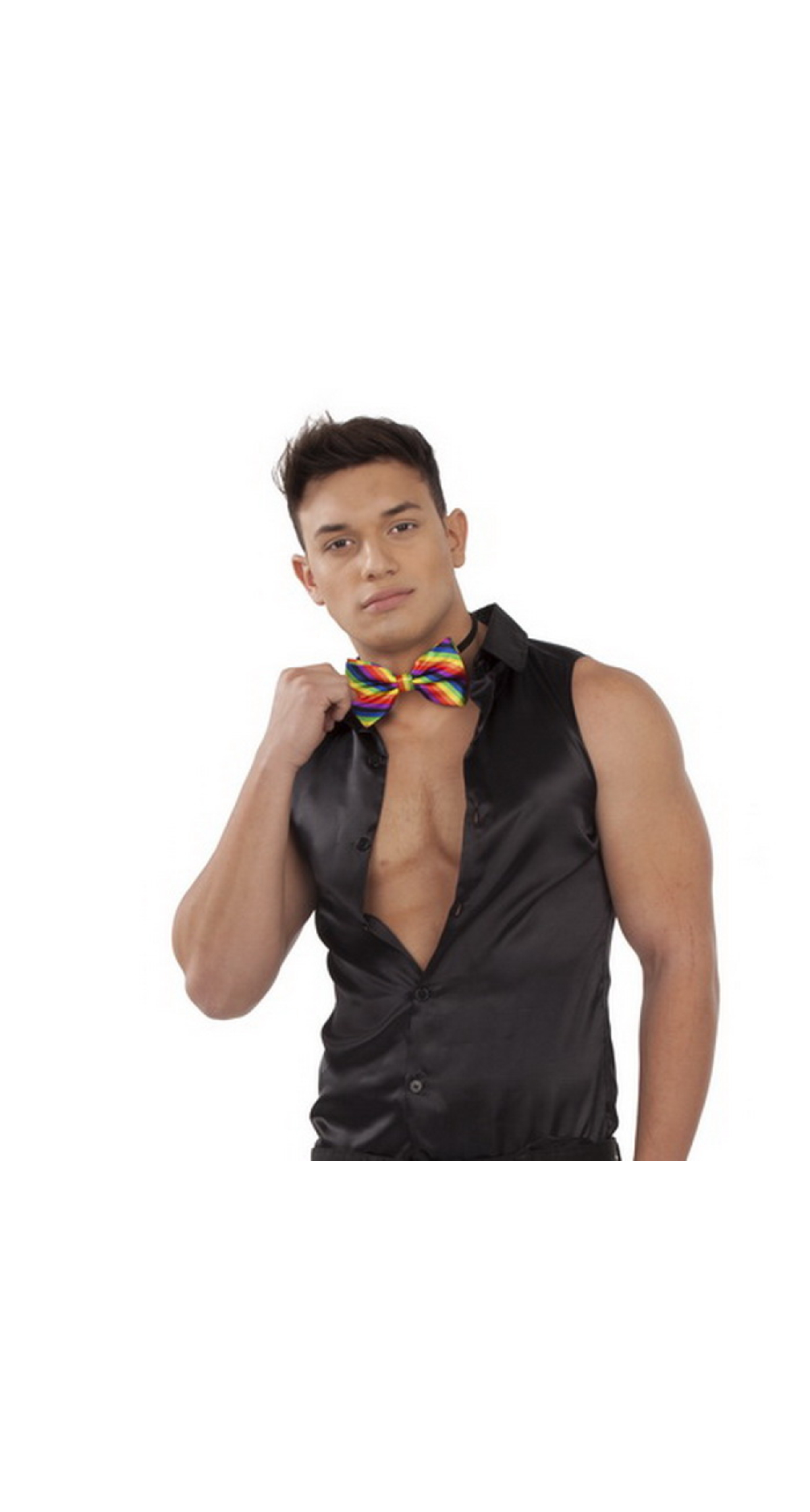 Rainbow Bow Tie - 13 x 8cm