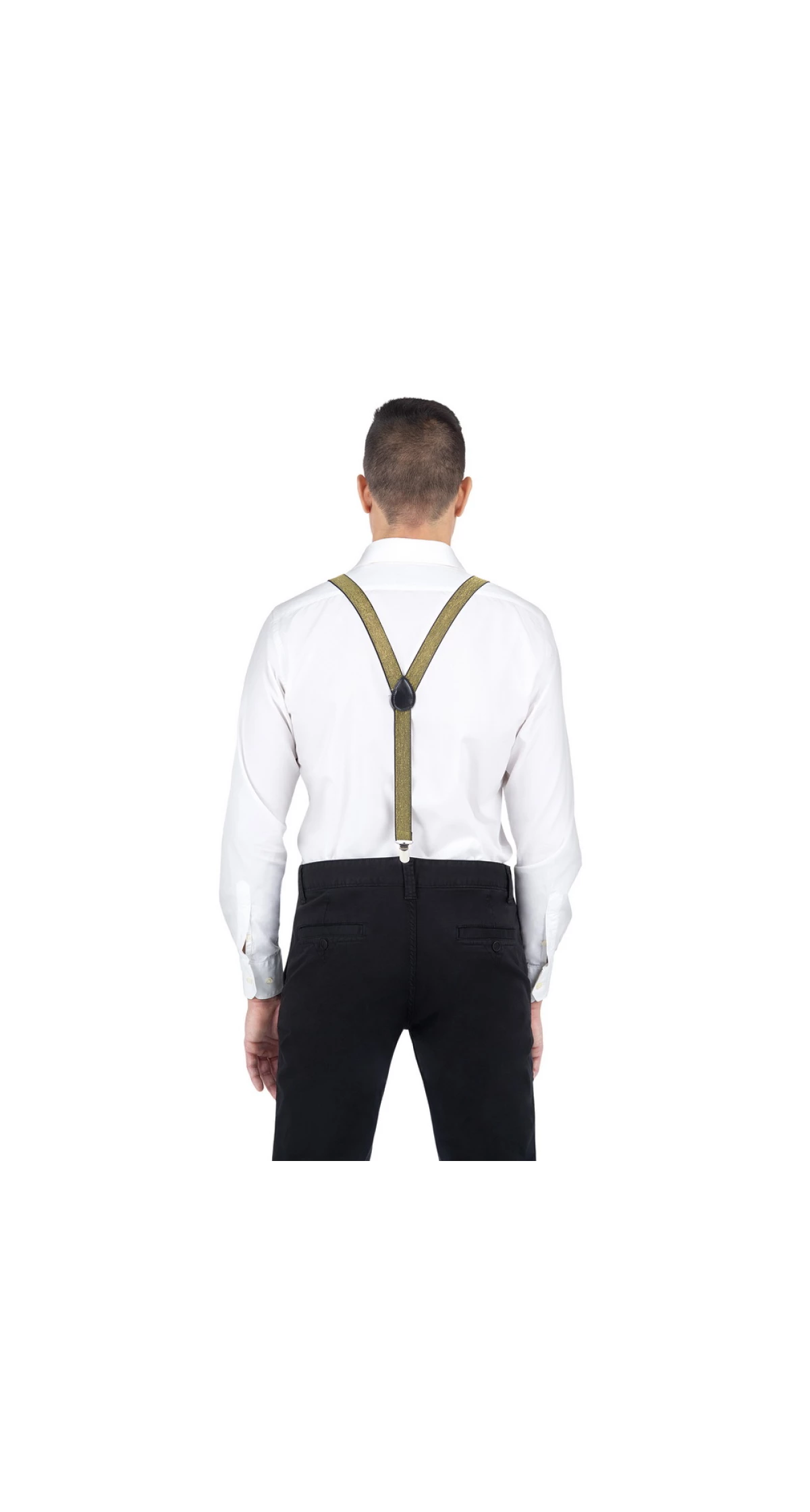 Golden Sparkly Suspenders - One Size