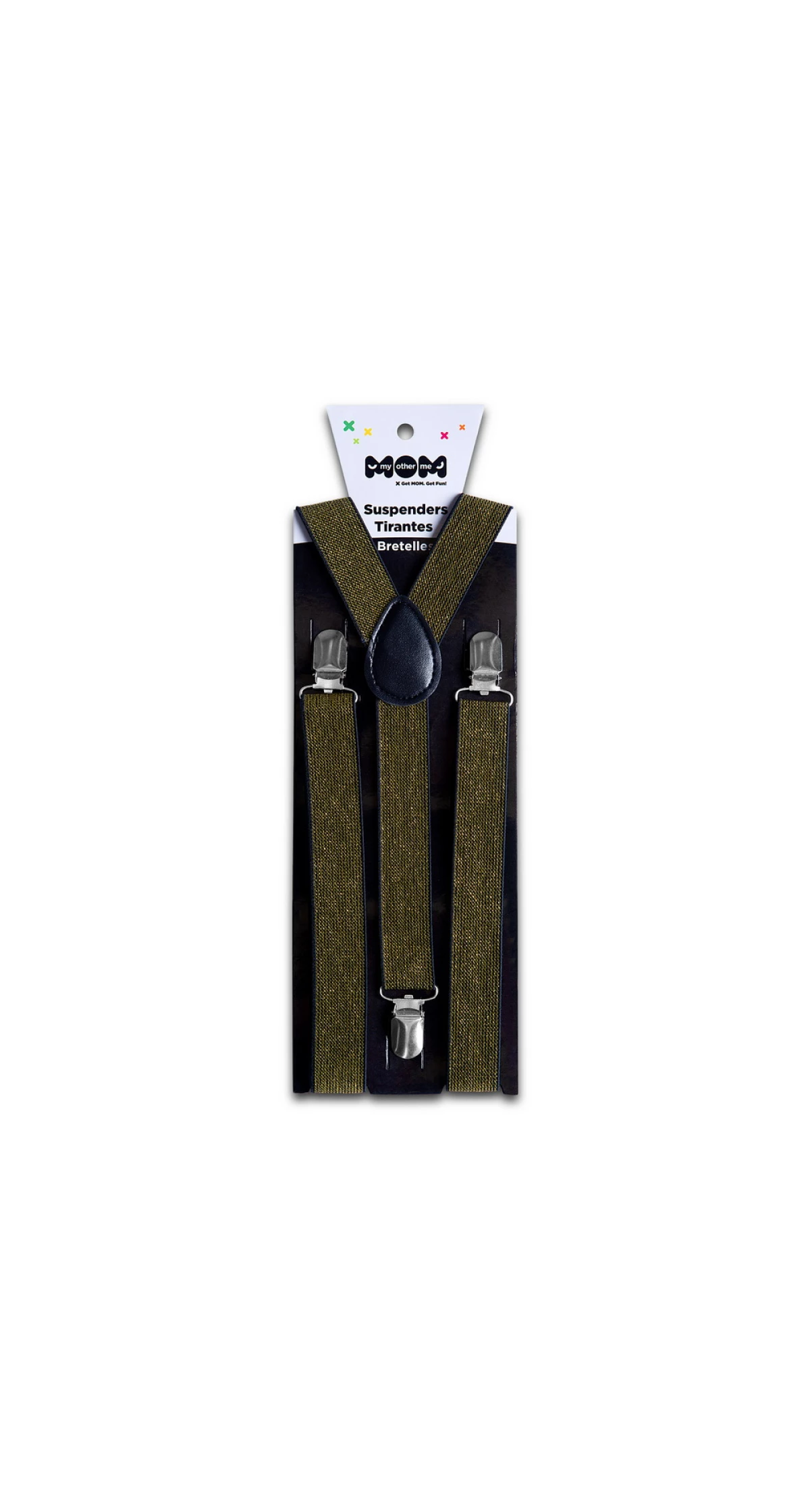 Golden Sparkly Suspenders - One Size