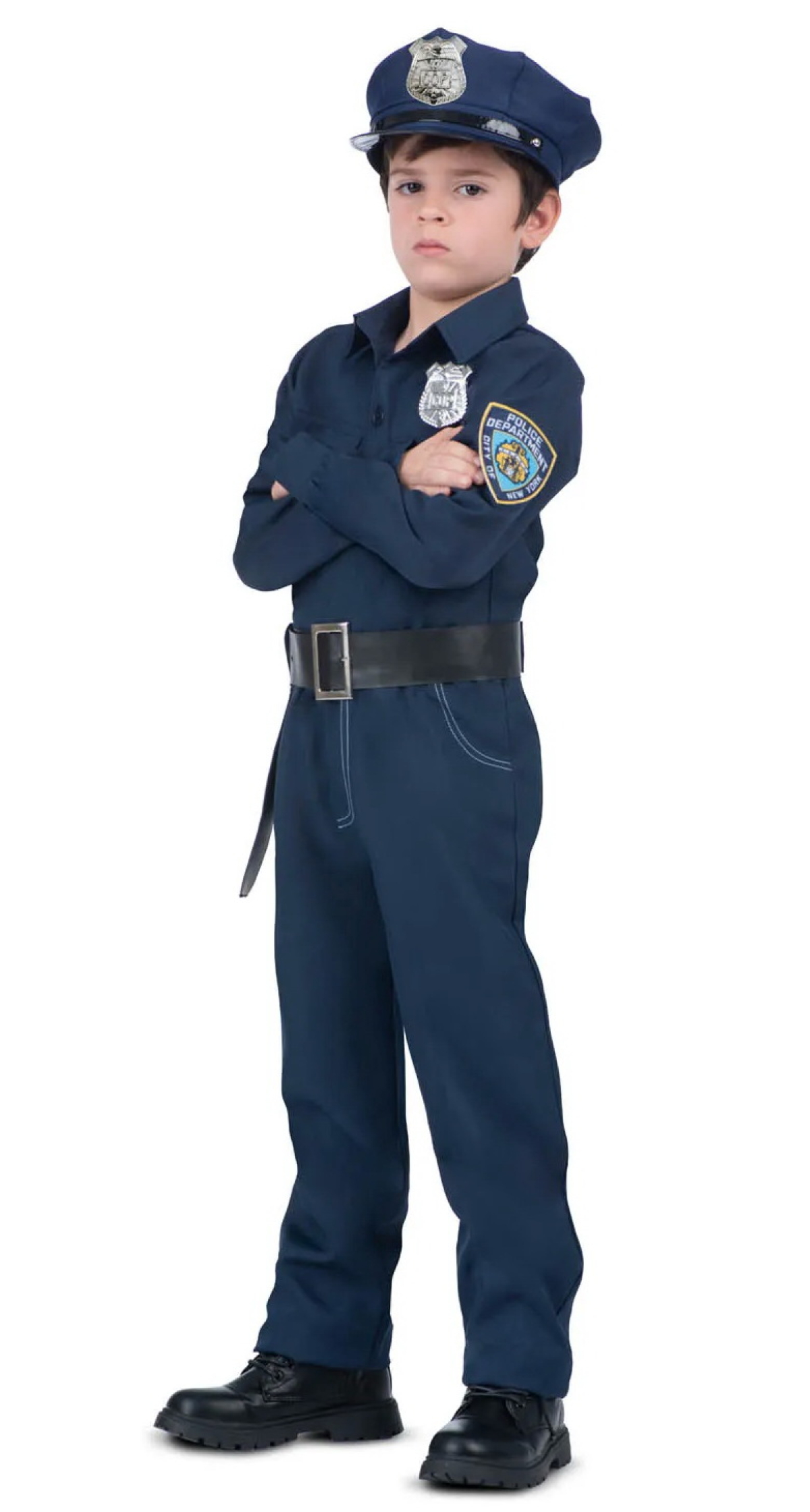 Deluxe Police Officer Boy Costume - Age 3 to 4 Years