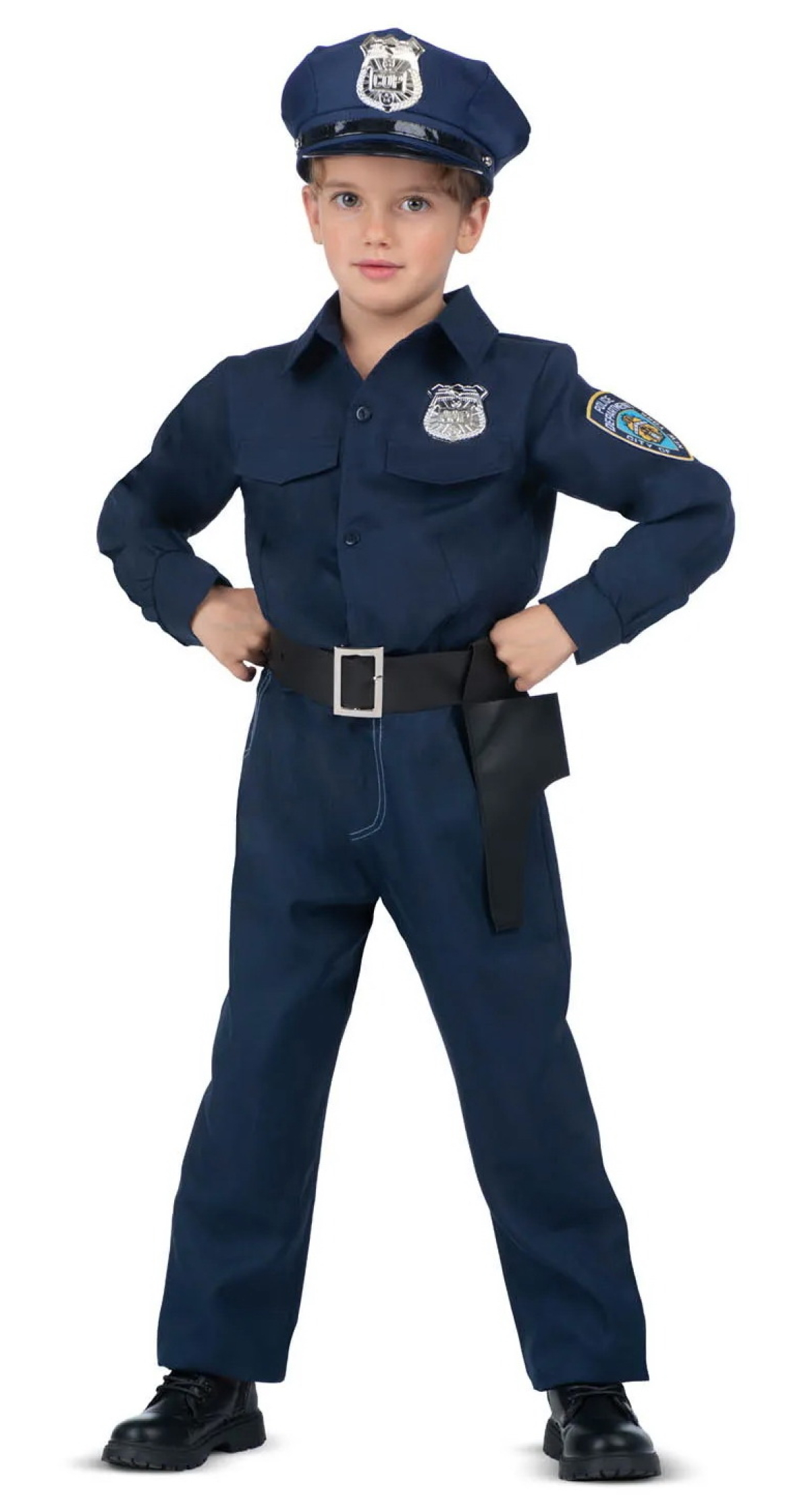 Deluxe Police Officer Girl Costume - Age 3 to 4 Years