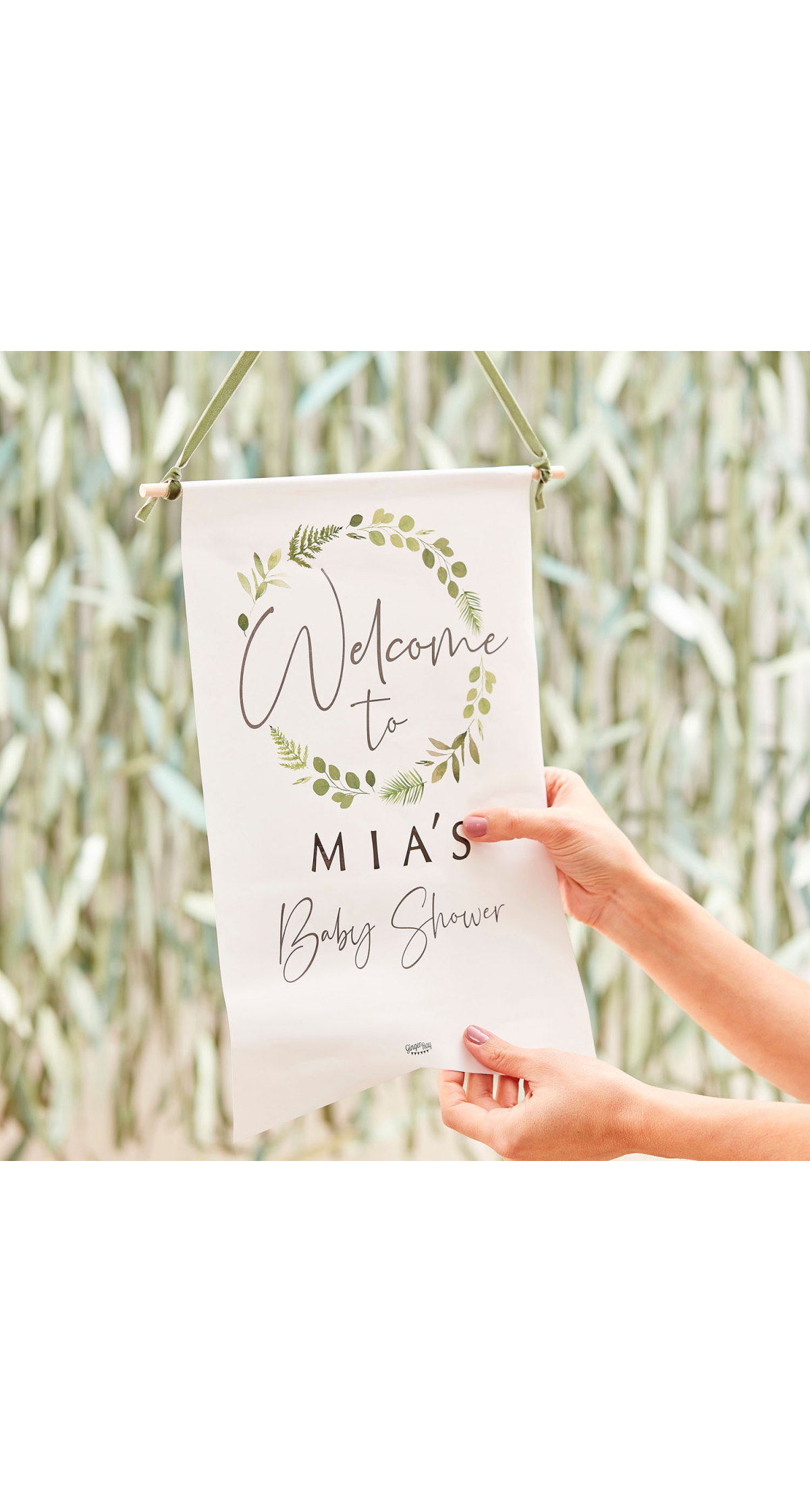 Customisable Baby Shower Welcome Sign - 40cm x 25cm