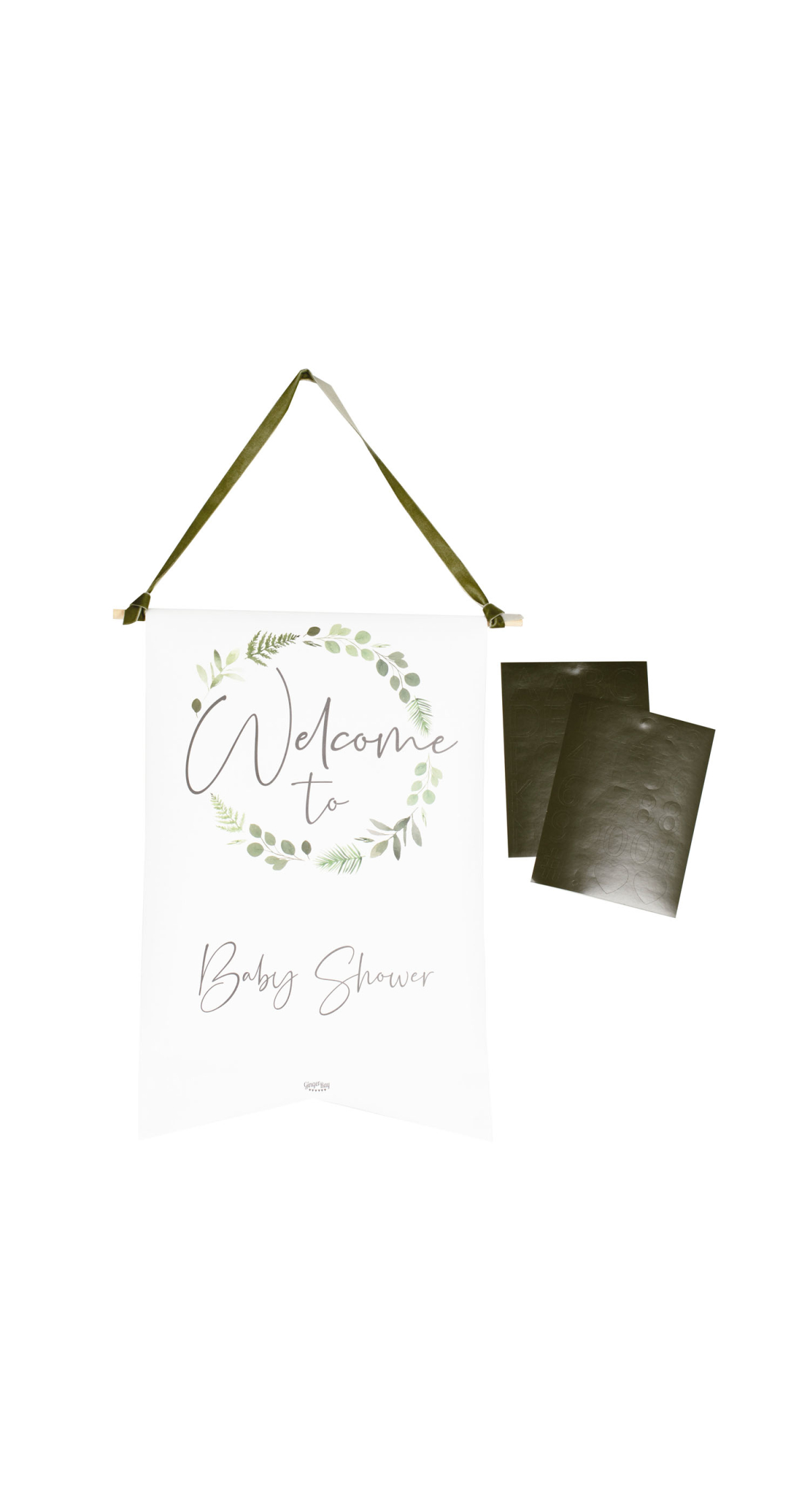 Customisable Baby Shower Welcome Sign - 40cm x 25cm