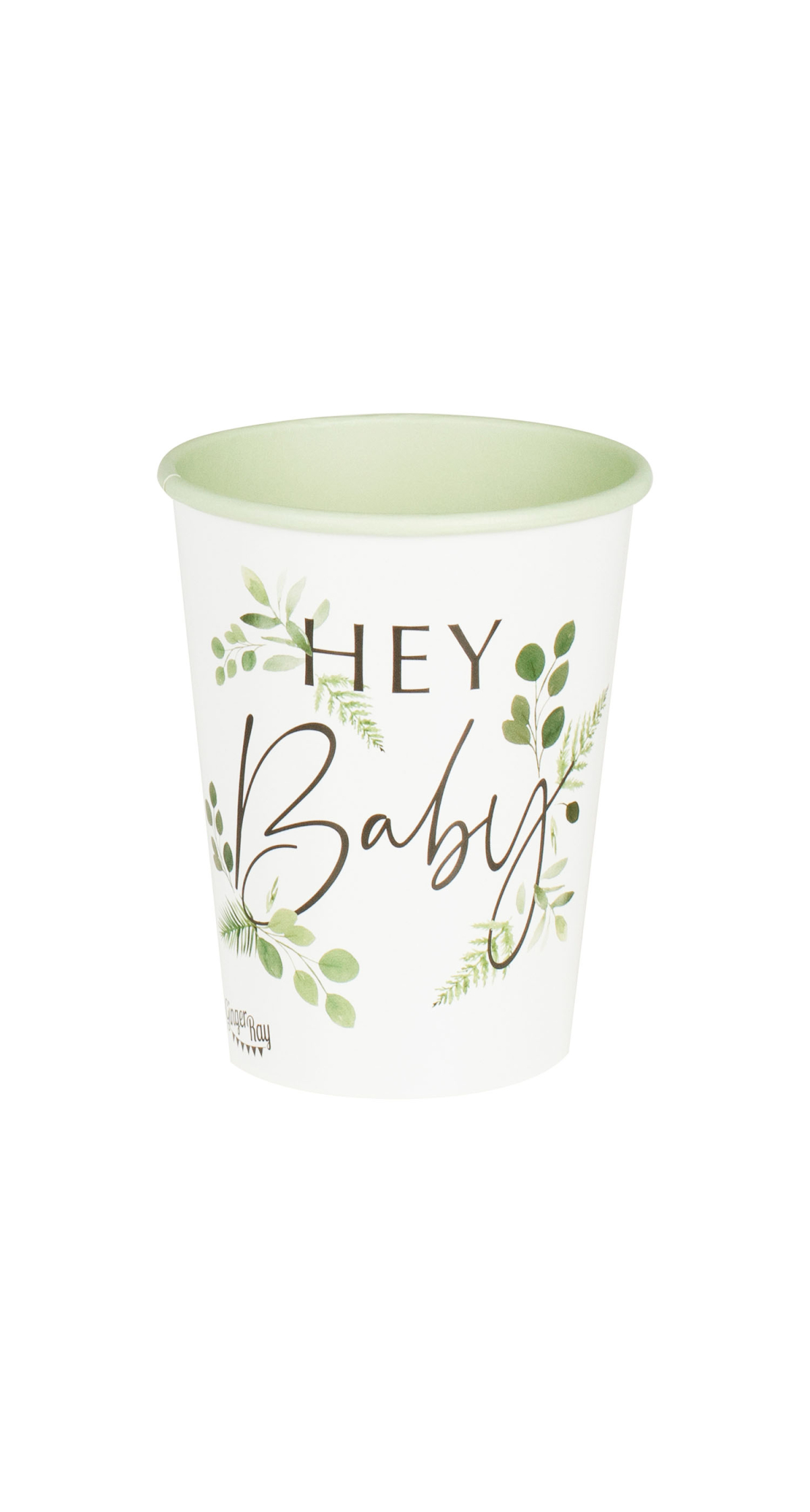 Botanical Hey Baby Shower Cups - 8pk