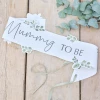 Mummy to Be Botanical Baby Shower Sash - 15cm x 155xm