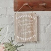 Confetti Here, Drinks There, Love Everywhere Wooden Sign - 20cm x 25.5cm
