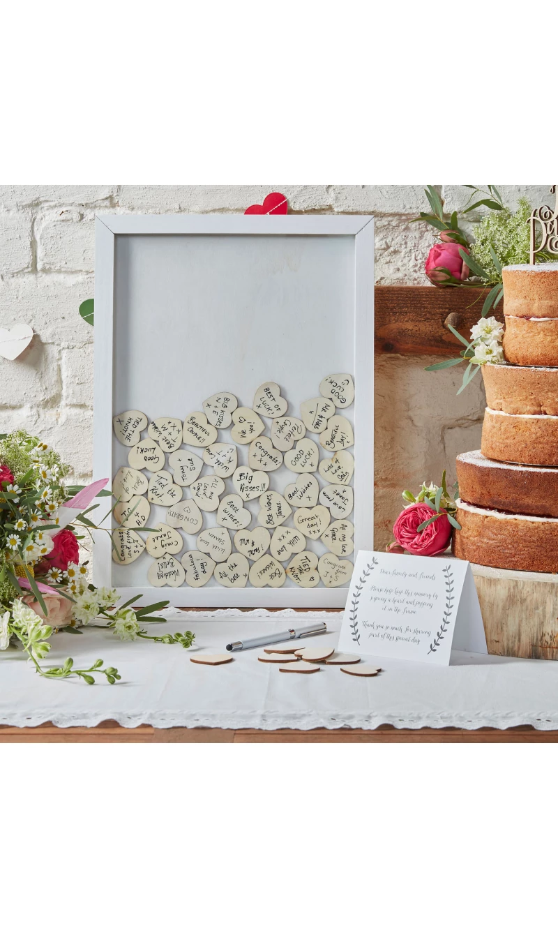 Drop Top Frame Guest Book - 30cm x 42cm
