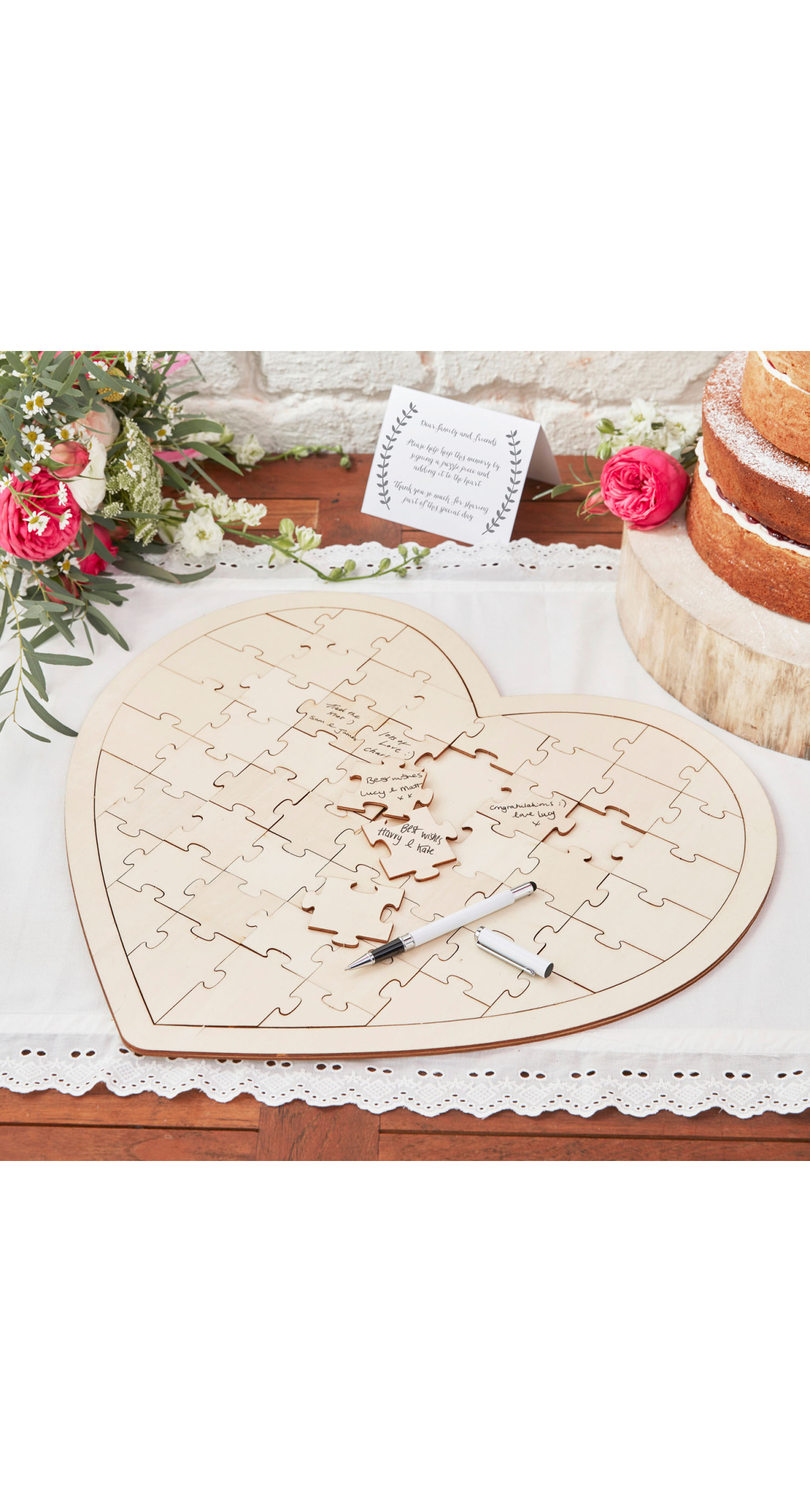 Jigsaw Wedding Guest Book - 47cm x 42cm