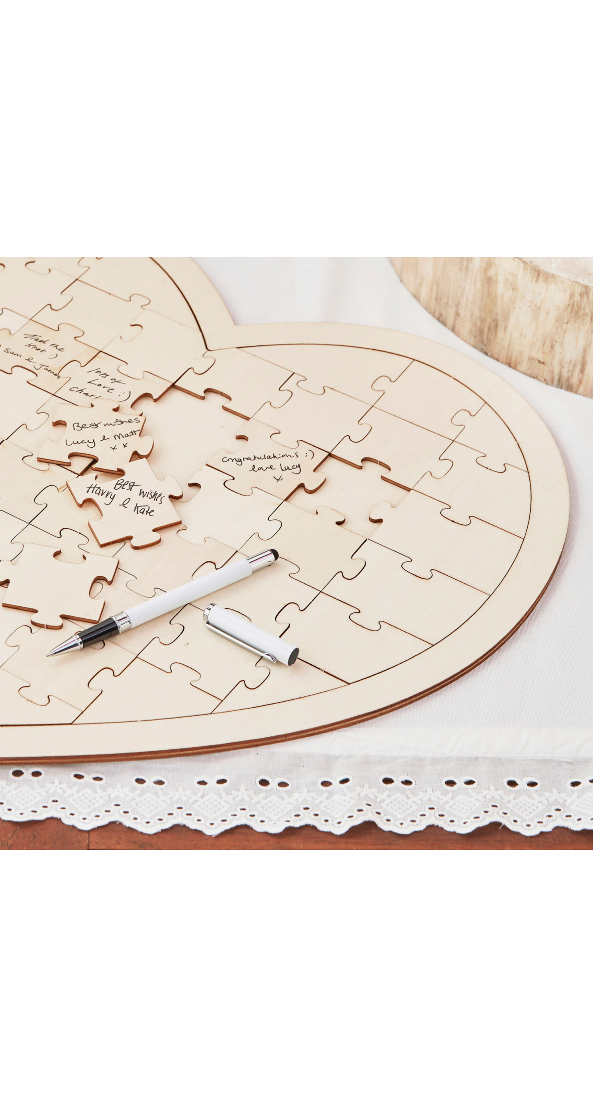 Jigsaw Wedding Guest Book - 47cm x 42cm