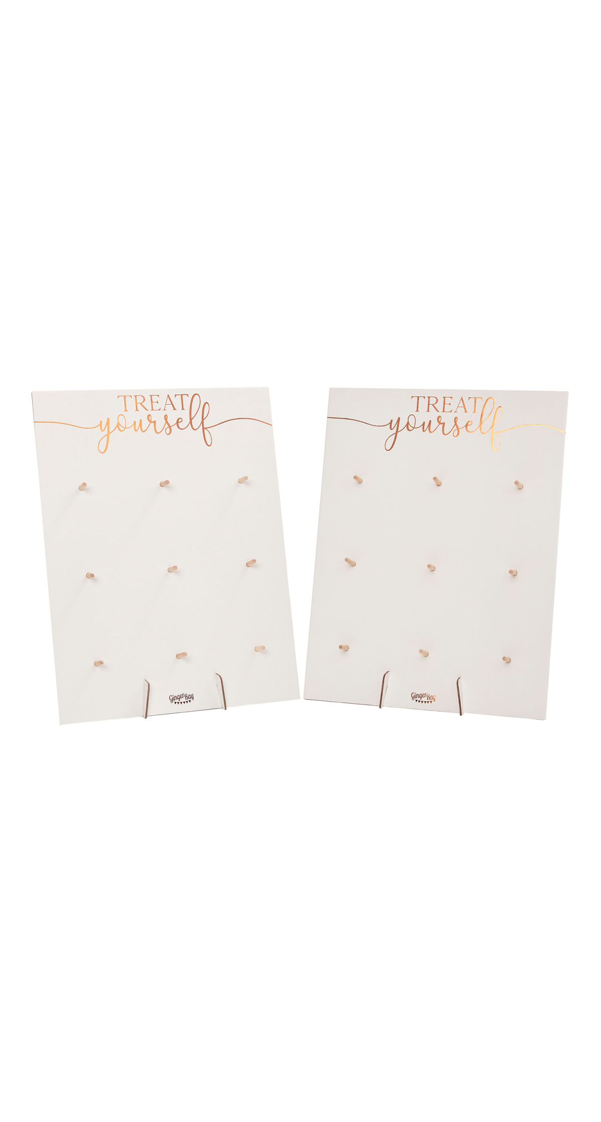 Rose Gold Treat Yourself Double Donut Wall Holders - 42cm x 32cm