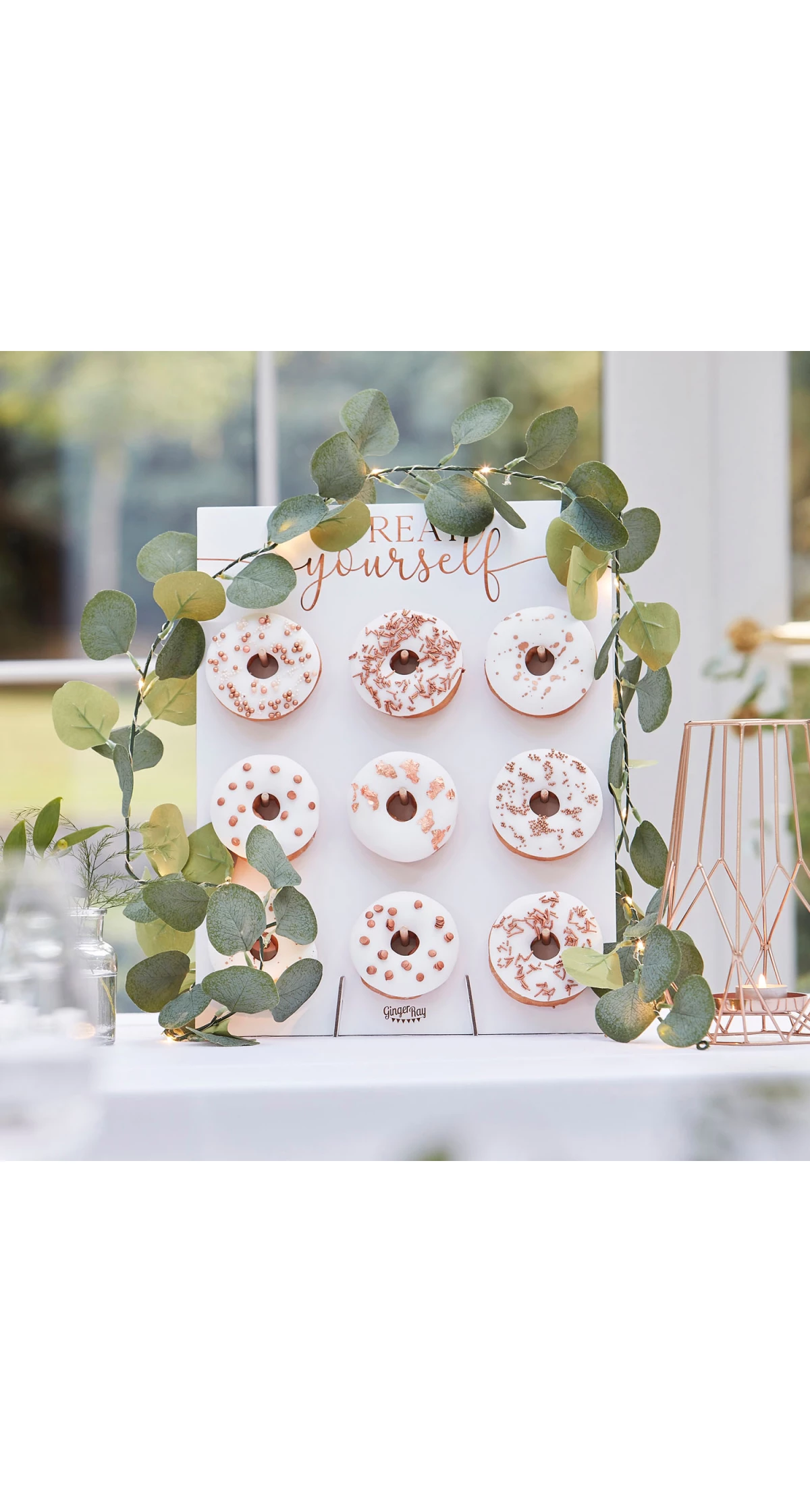 Artificial Eucalyptus Garland With Lights - 2m