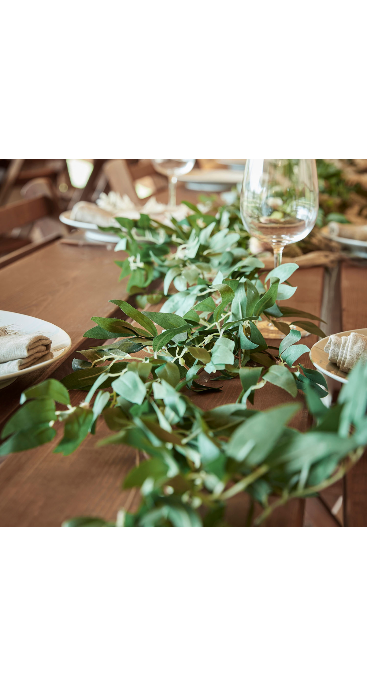 Green Ruscus Foliage Artificial Garland - 1.8m