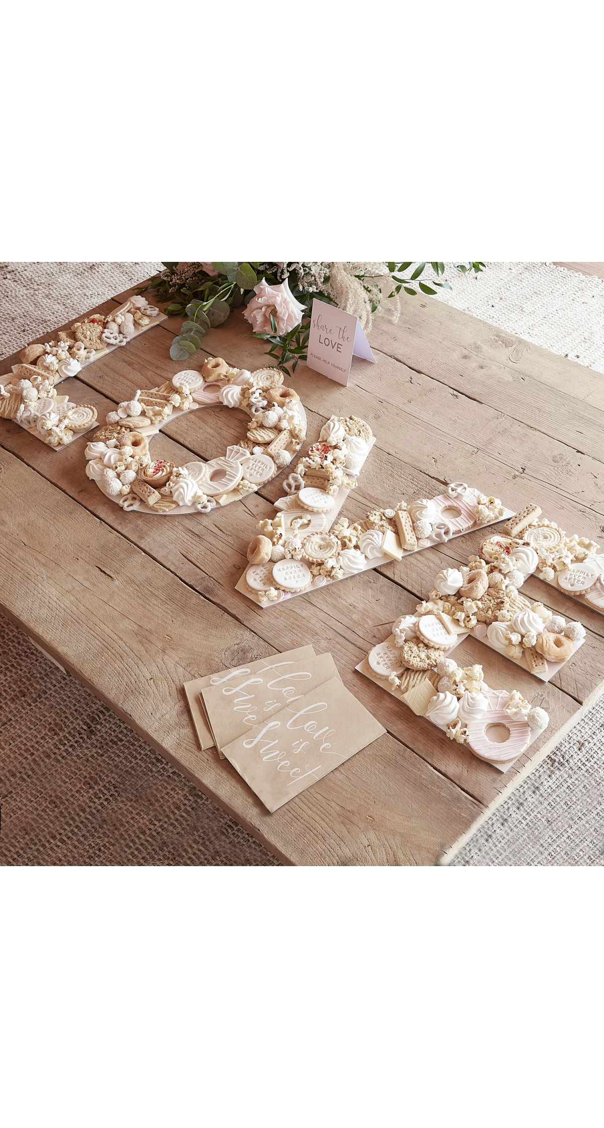 Love Wedding Grazing Table Kit - 14cm (H)