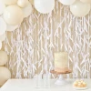 White Leaf Ribbon Backdrop - 100m