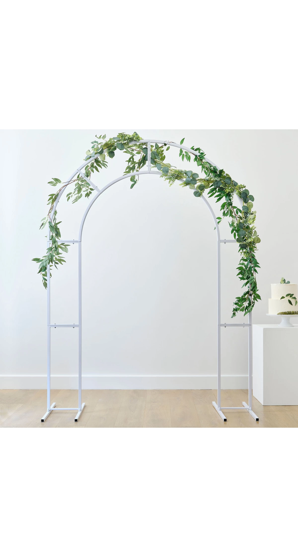 White Metal Frame Arch - 2mt x 1.5mt