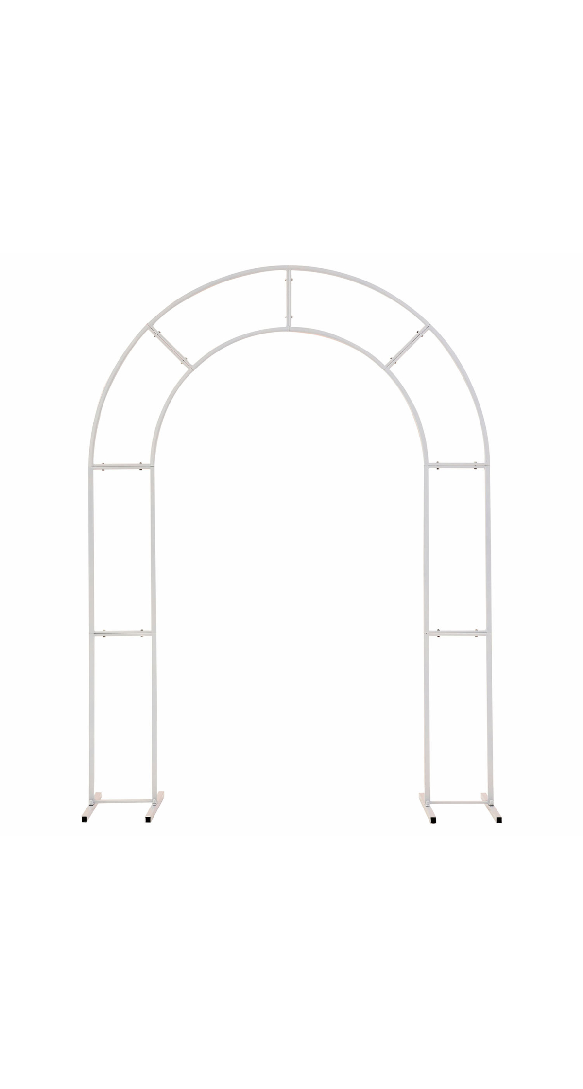 White Metal Frame Arch - 2mt x 1.5mt