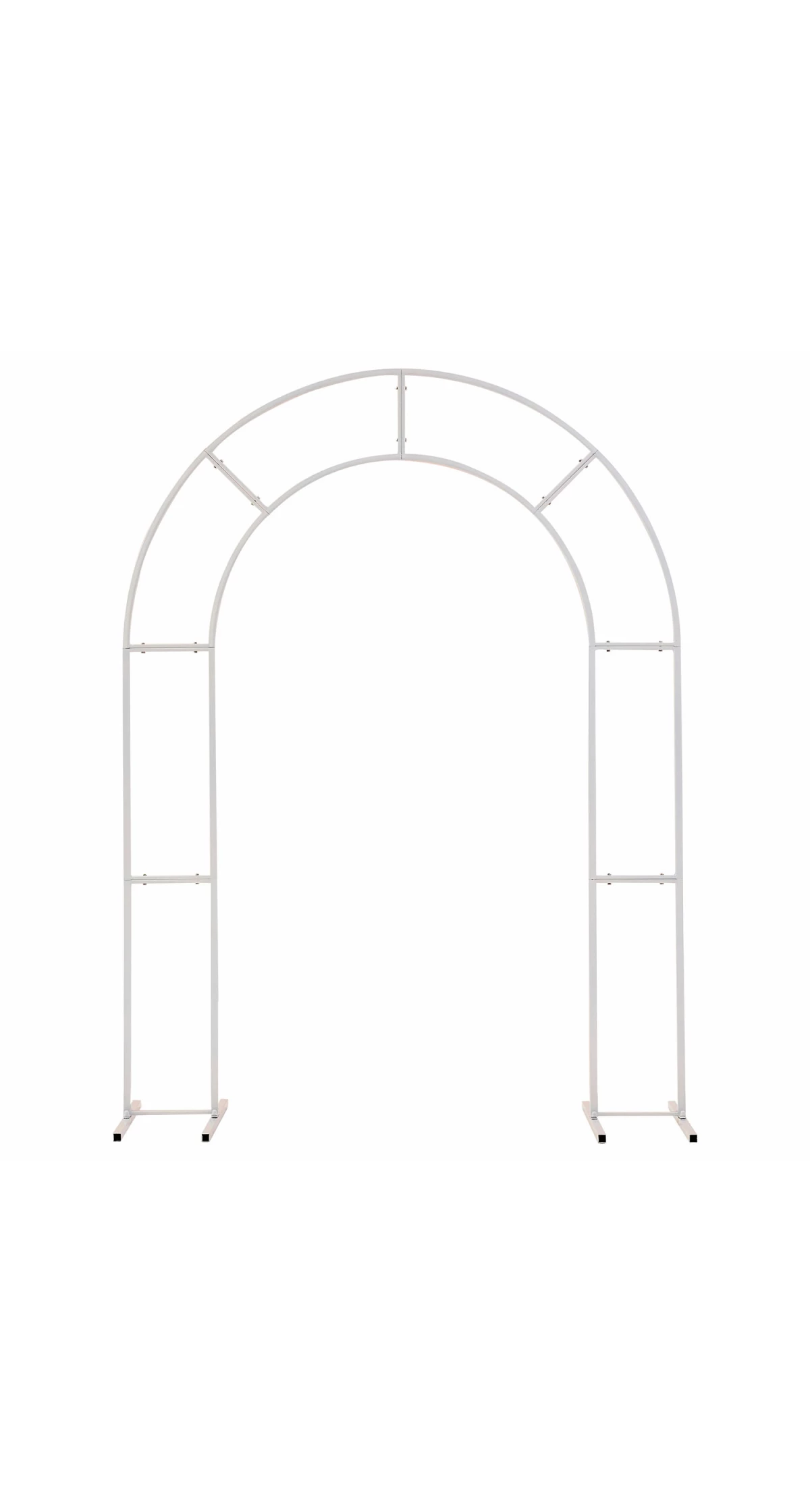 White Metal Frame Arch - 2mt x 1.5mt