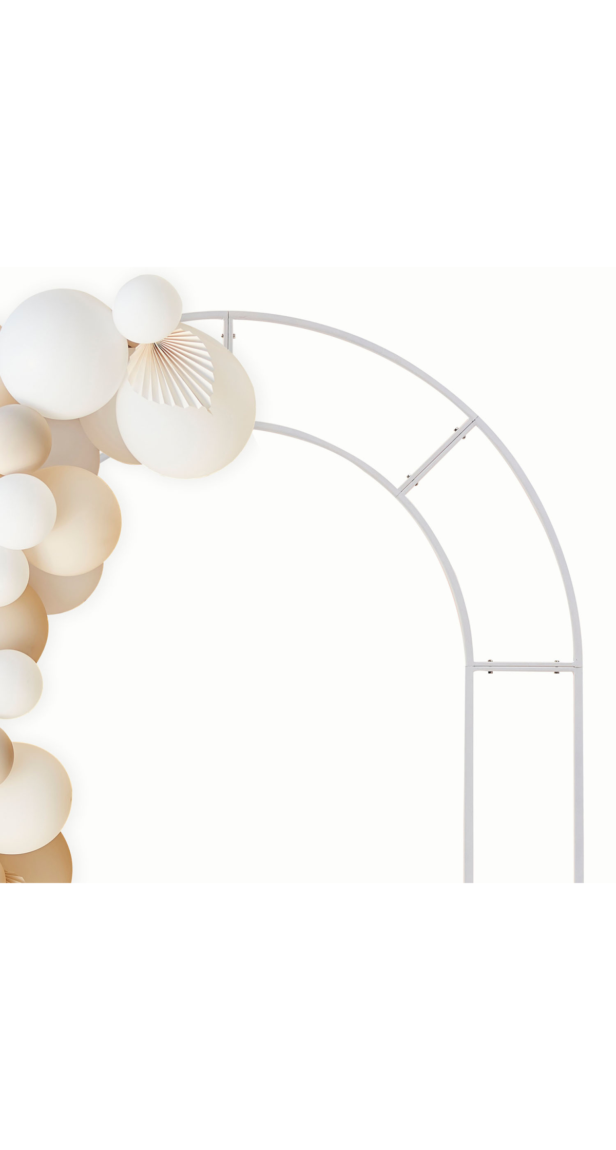 White Metal Frame Arch - 2mt x 1.5mt