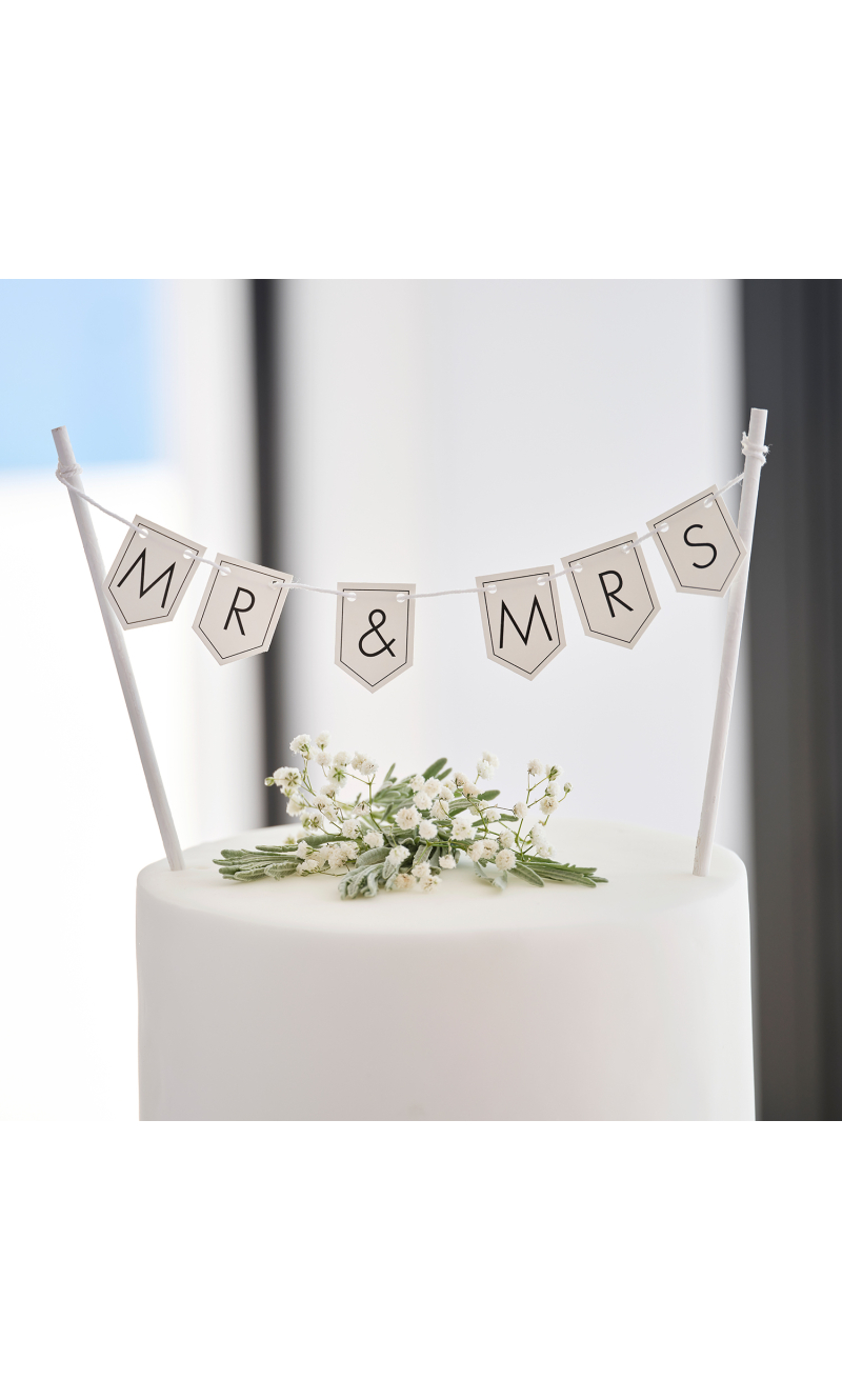 Customisable Wedding Cake Topper Bunting