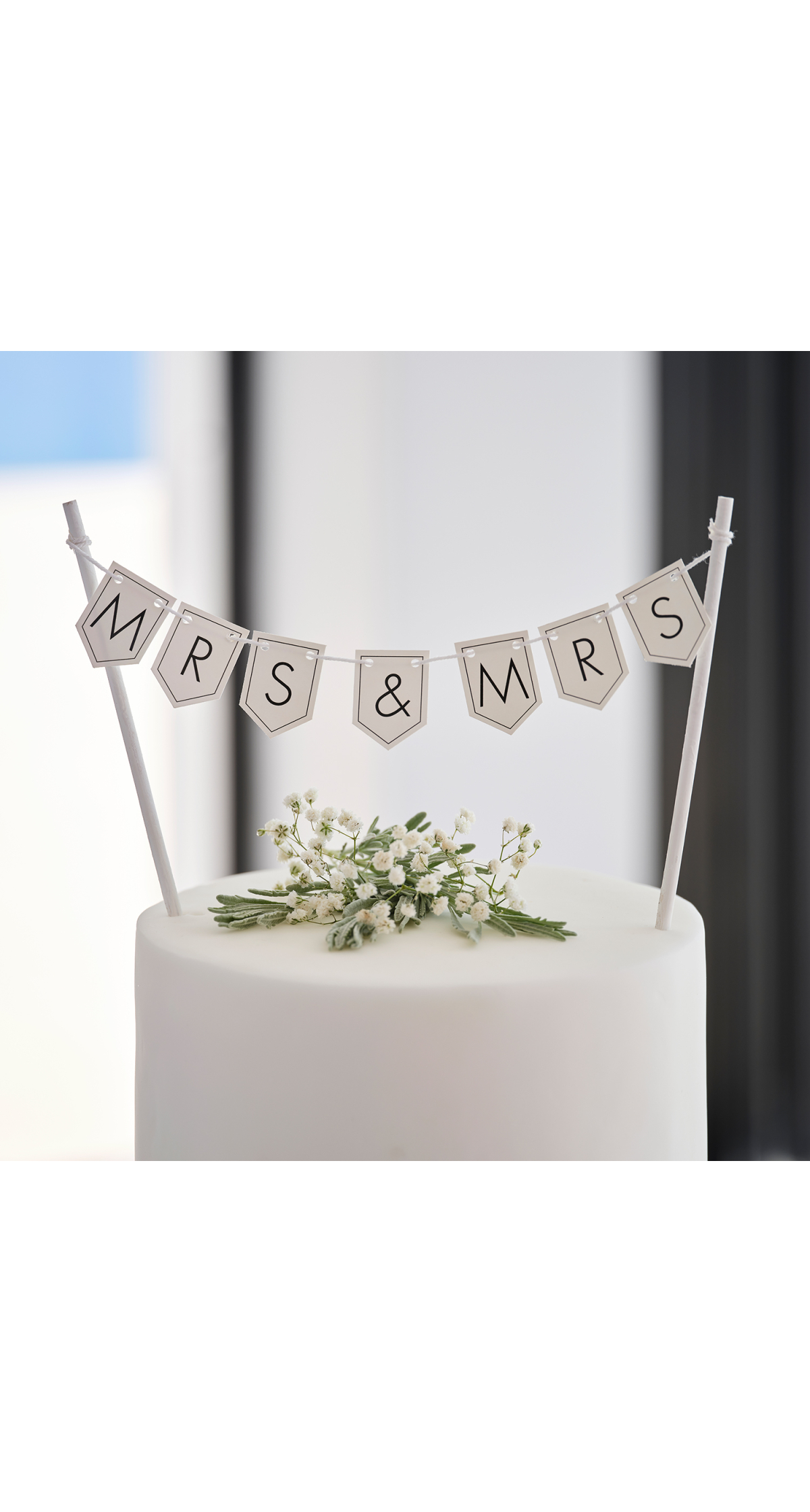 Customisable Wedding Cake Topper Bunting