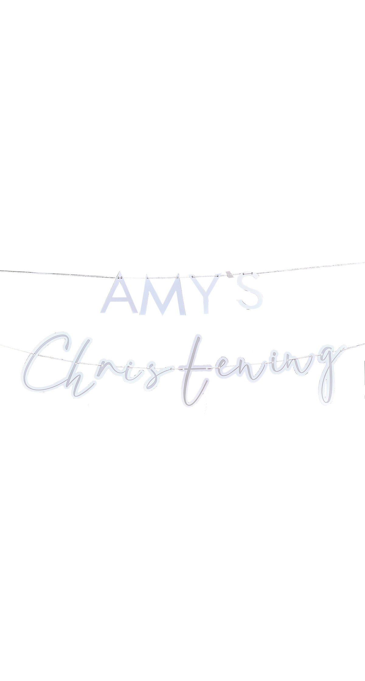 Customisable Christening Bunting Banner - 1.5m