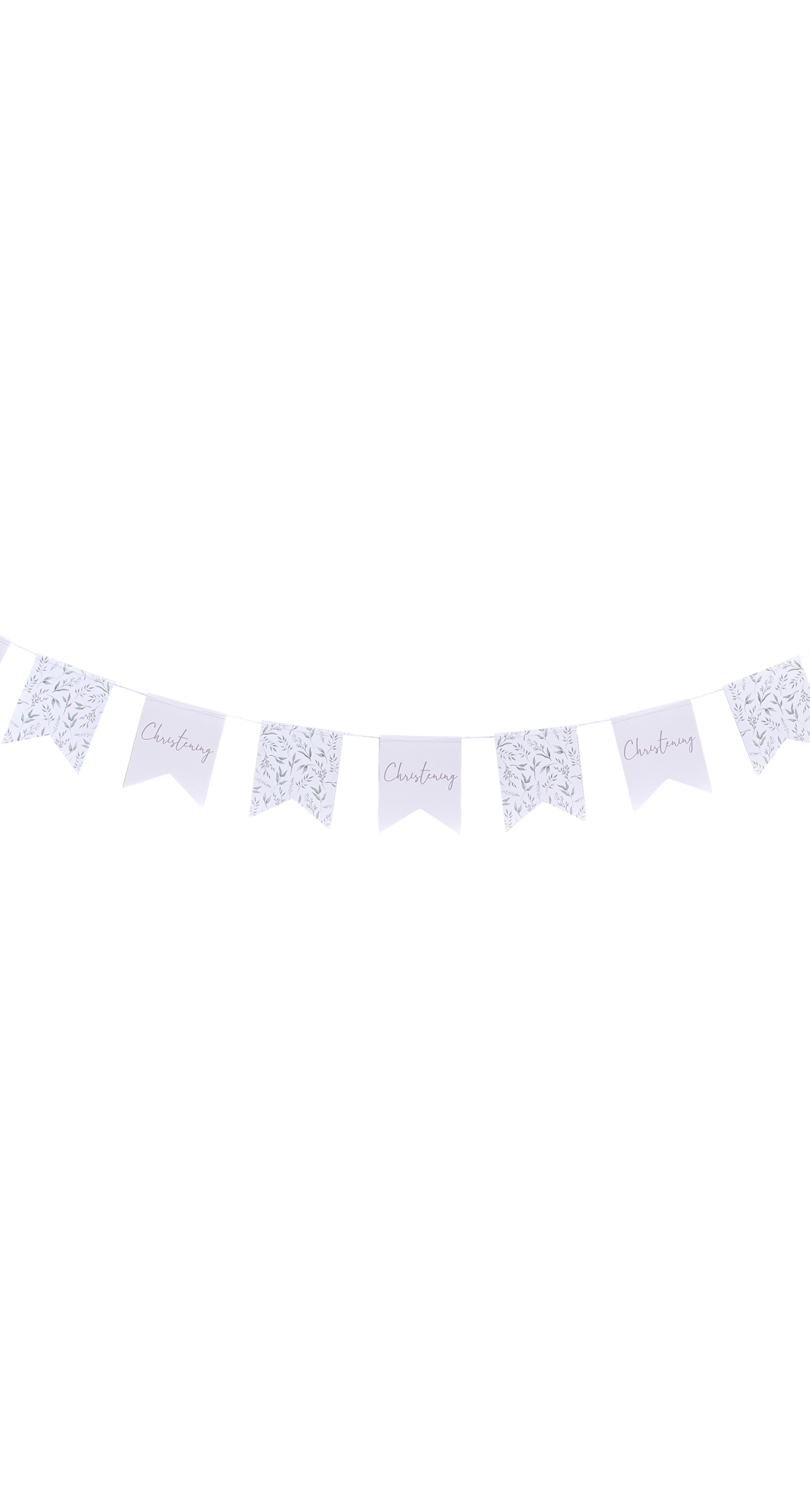 Botanical Christening Bunting Banner - 2m