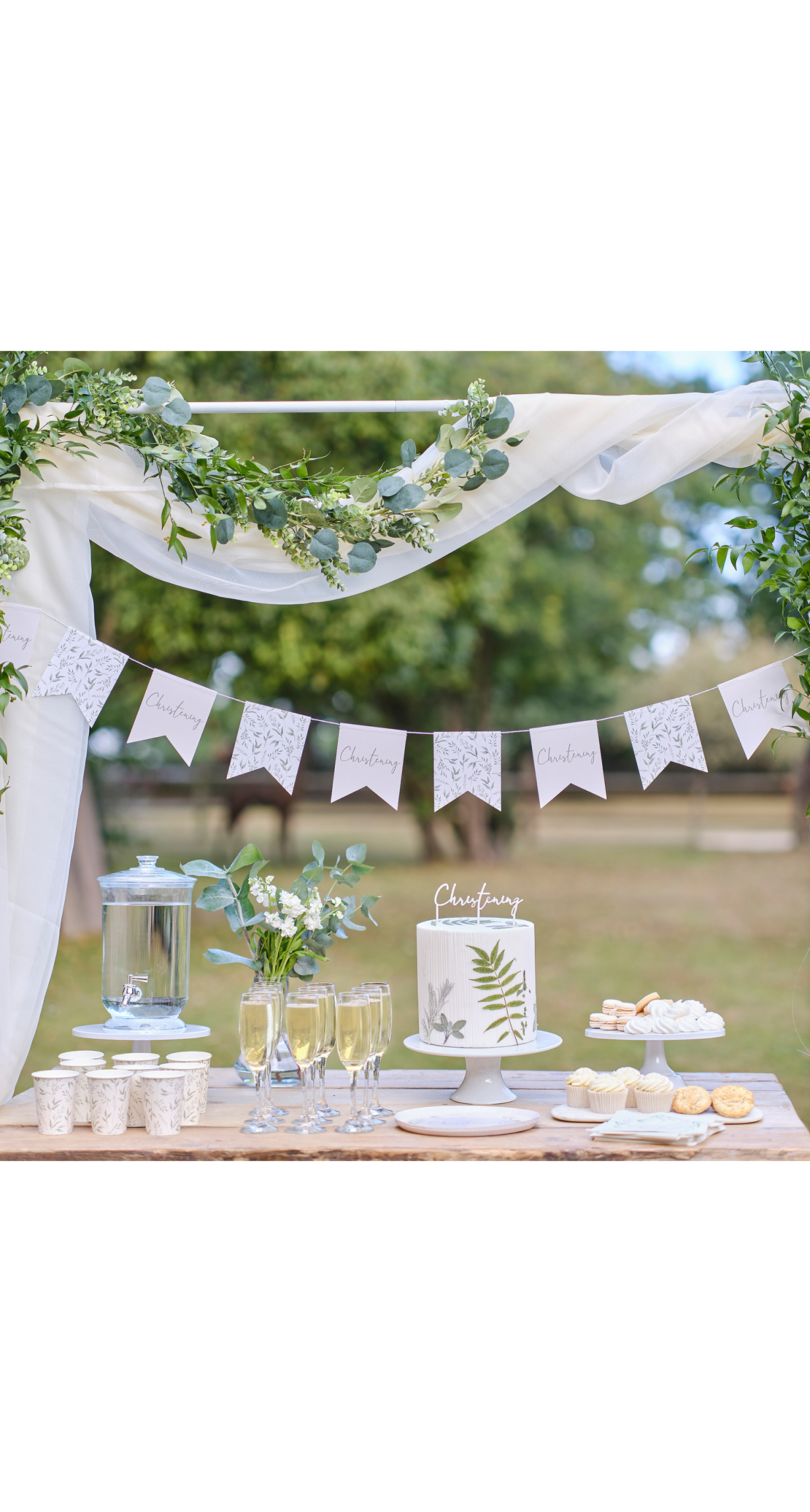 Botanical Christening Bunting Banner - 2m
