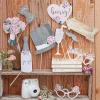 Rustic Country Wedding Photo Booth Props - 10pk