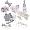 Rustic Country Wedding Photo Booth Props - 10pk