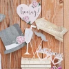 Rustic Country Wedding Photo Booth Props - 10pk