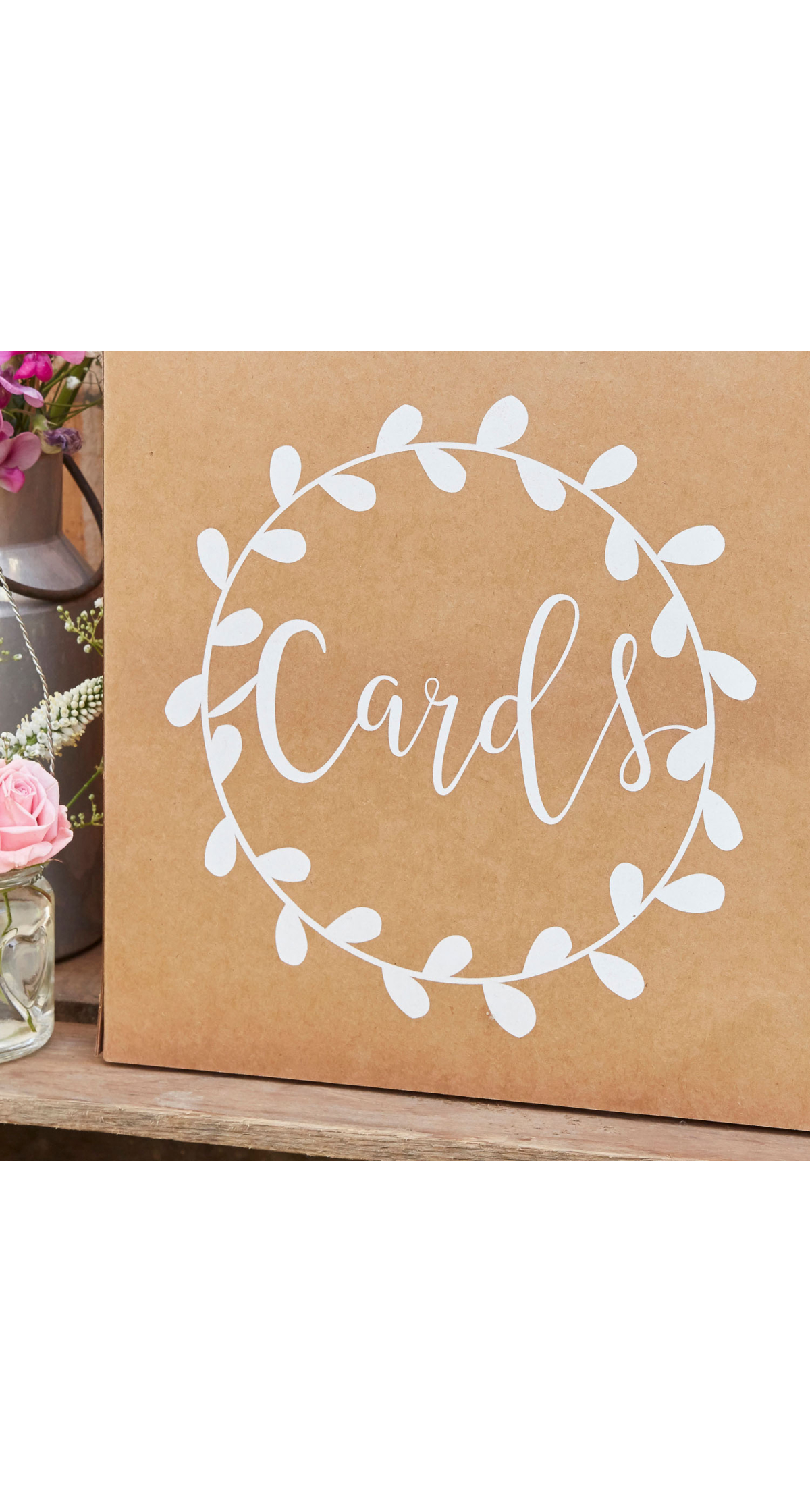 Rustic Wedding Card Box - 25cm x 25cm