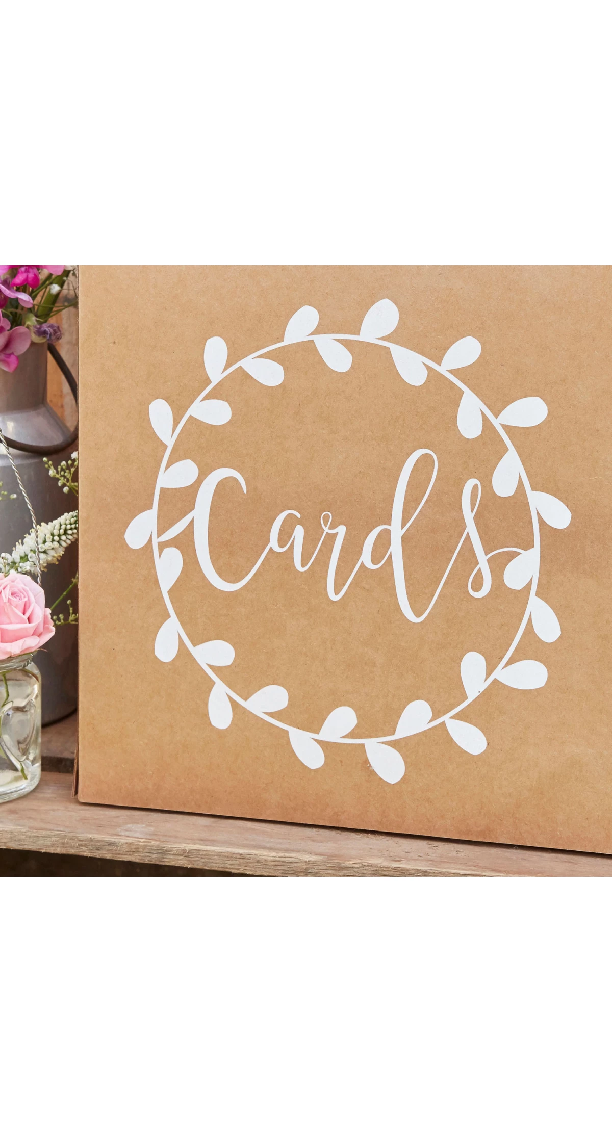Rustic Wedding Card Box - 25cm x 25cm