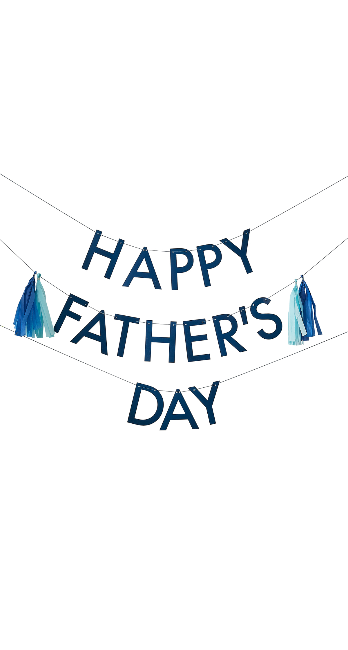Happy Father's Day Bunting with Tassels - 3.5m