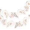 Rose Gold Flower Bunting - 3m