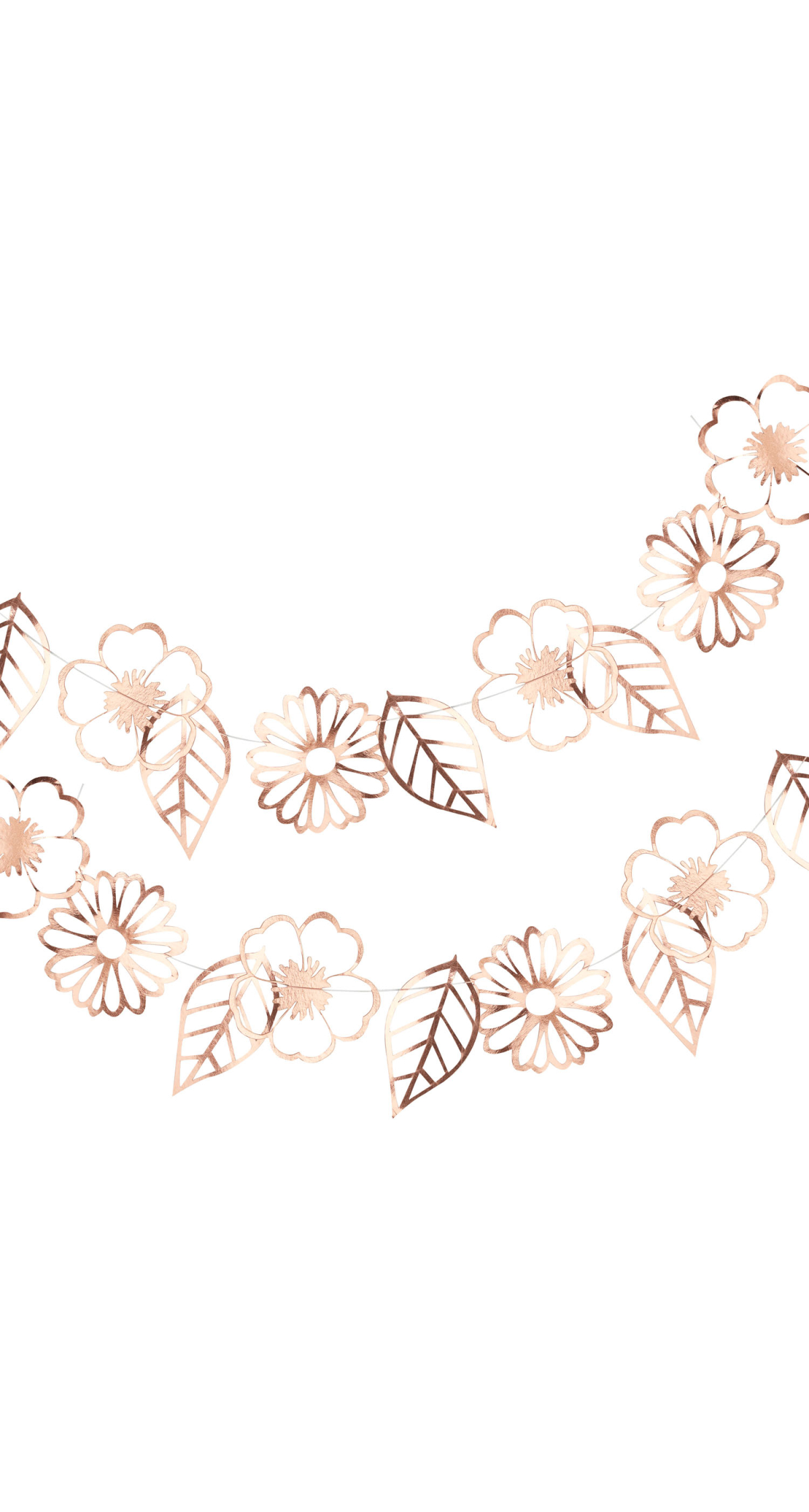 Rose Gold Flower Bunting - 3m