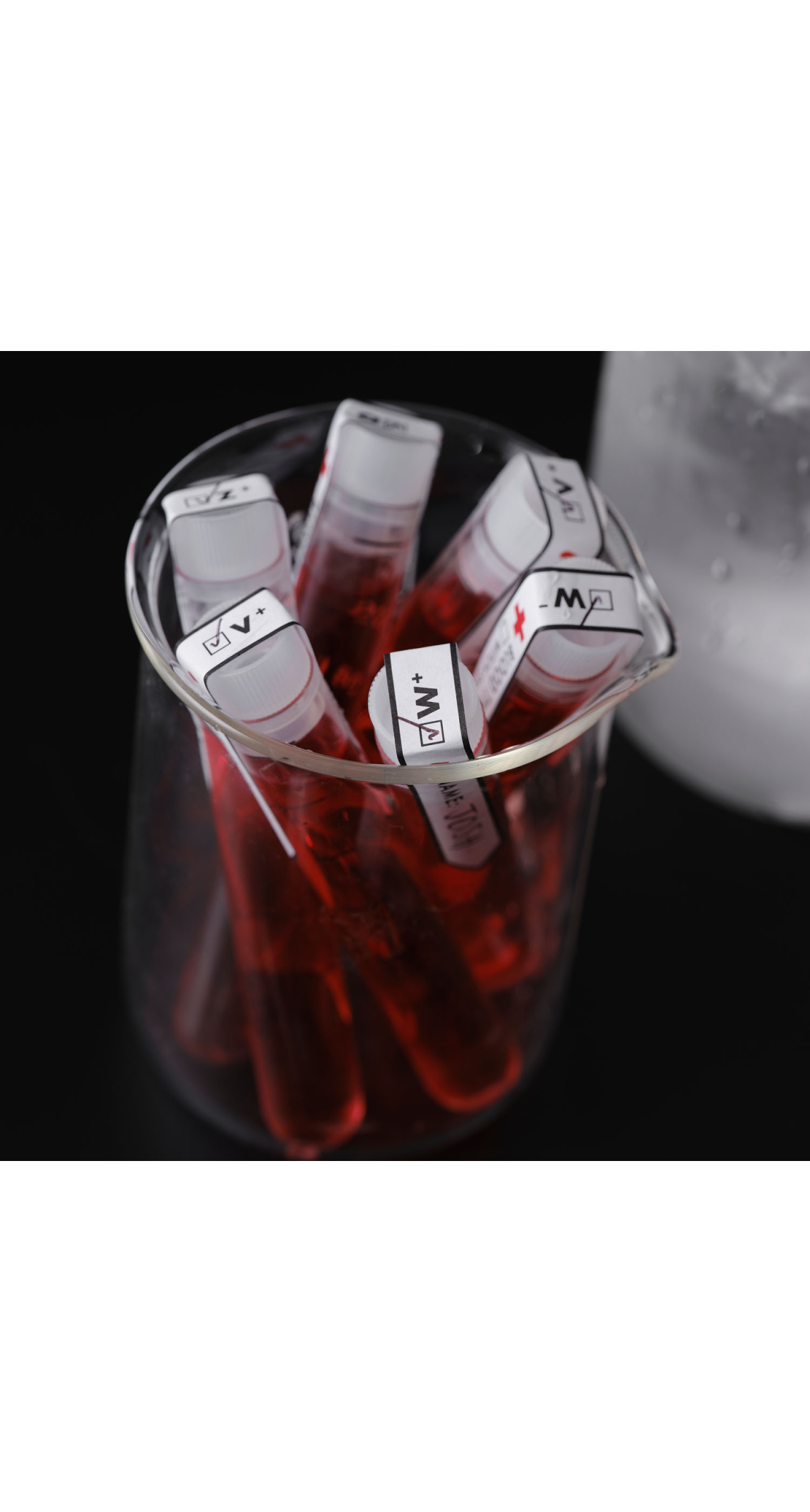 Customisable Test Tube Shot Glasses 10cm x 1.6cm - 10pk