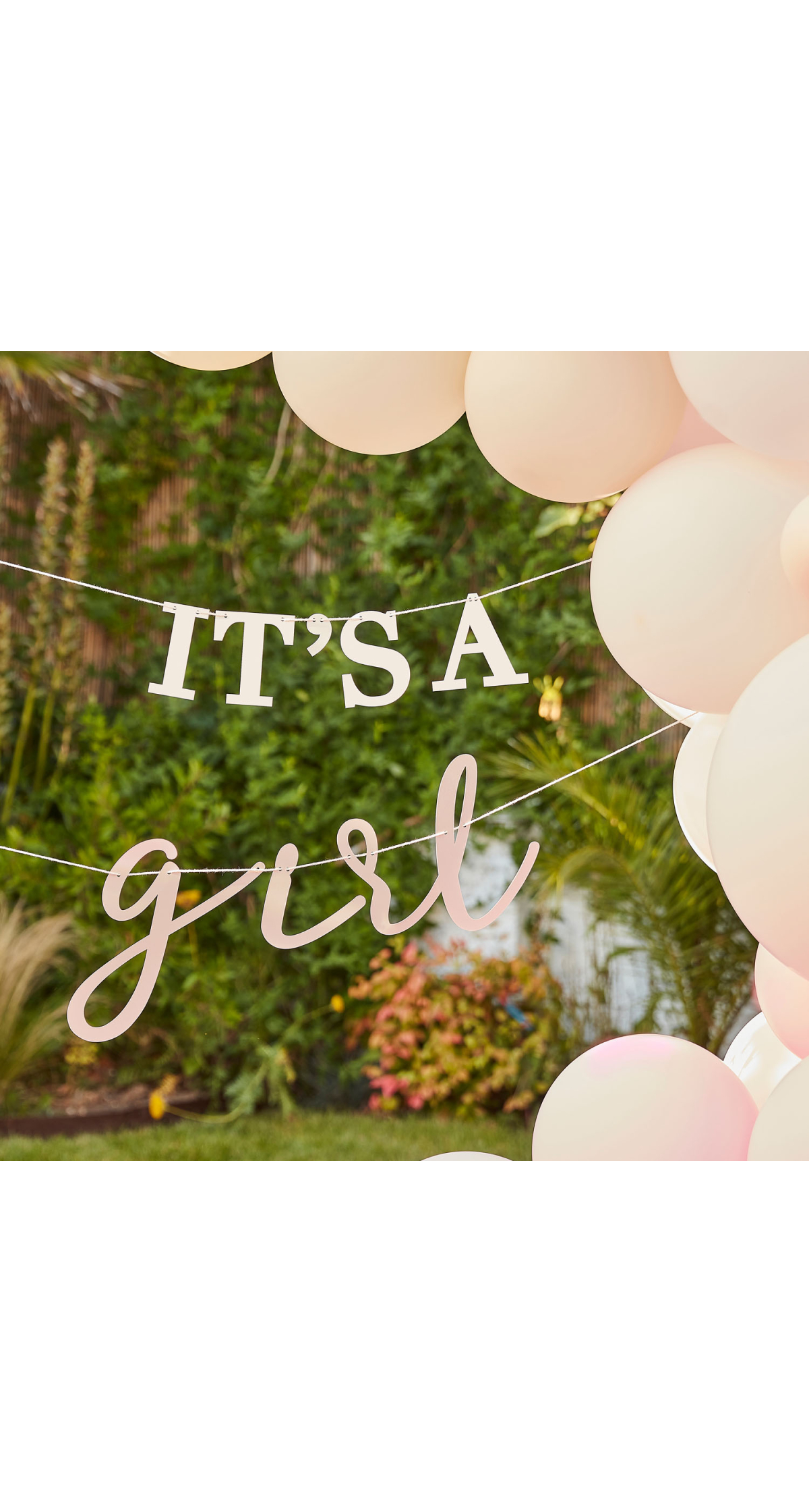 It's a Girl Baby Shower Bunting - 1.5m