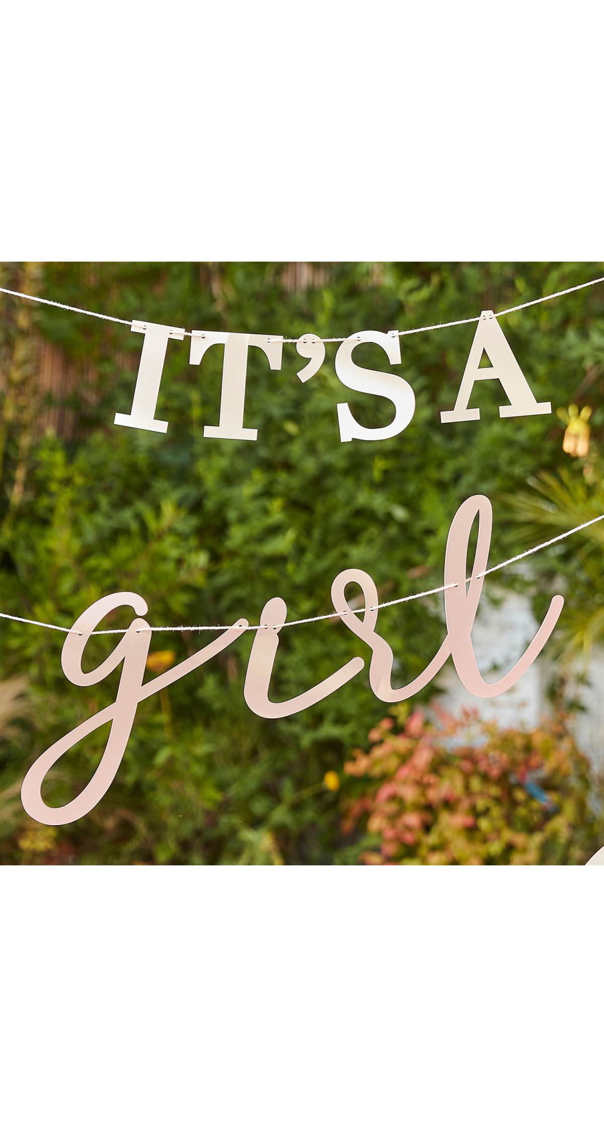 It's a Girl Baby Shower Bunting - 1.5m